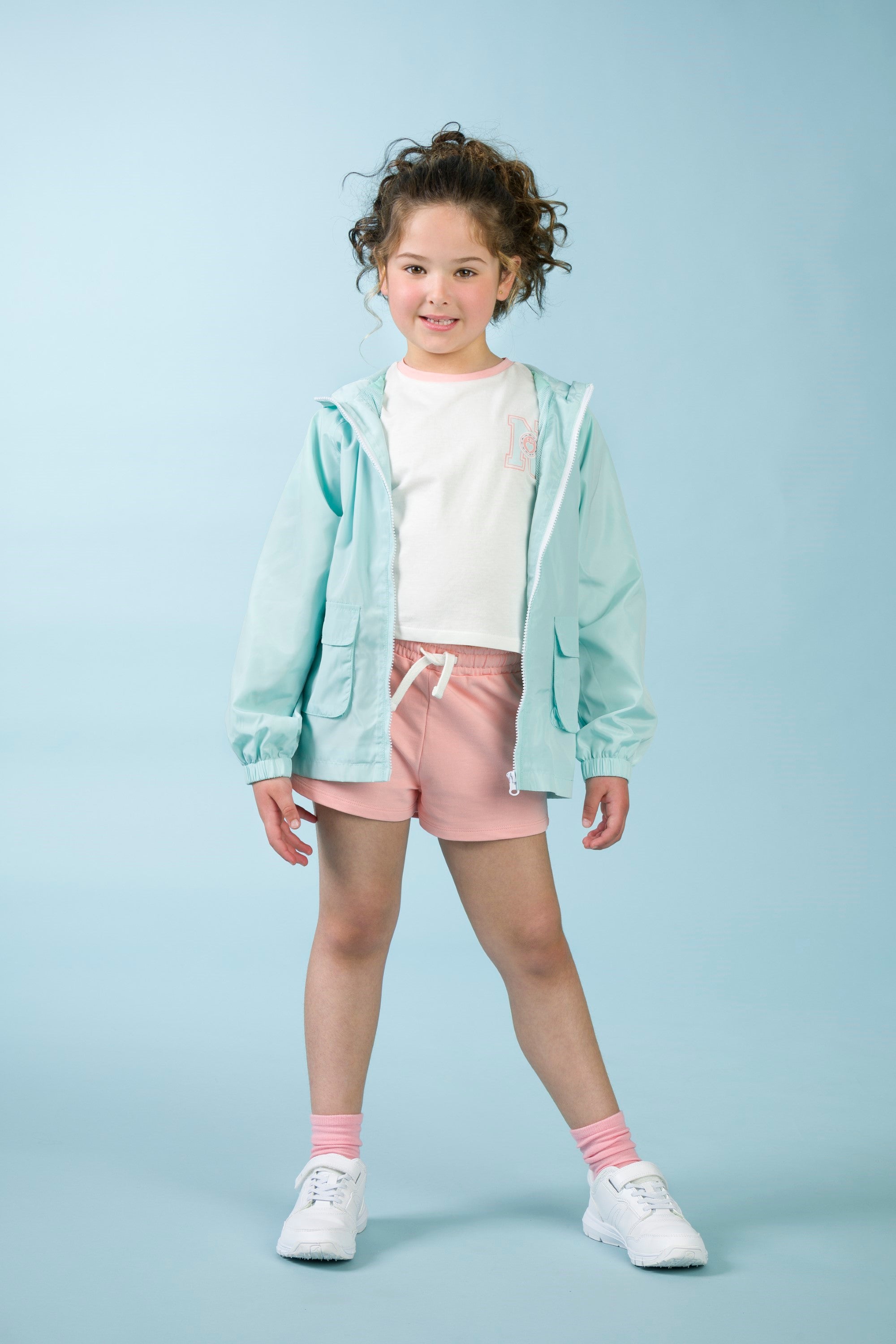 Parka fille aigue-marine