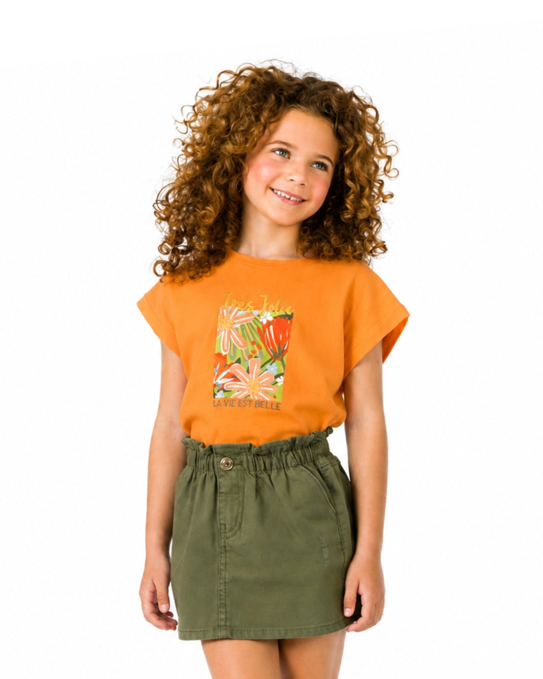 Orange girl's t-shirt