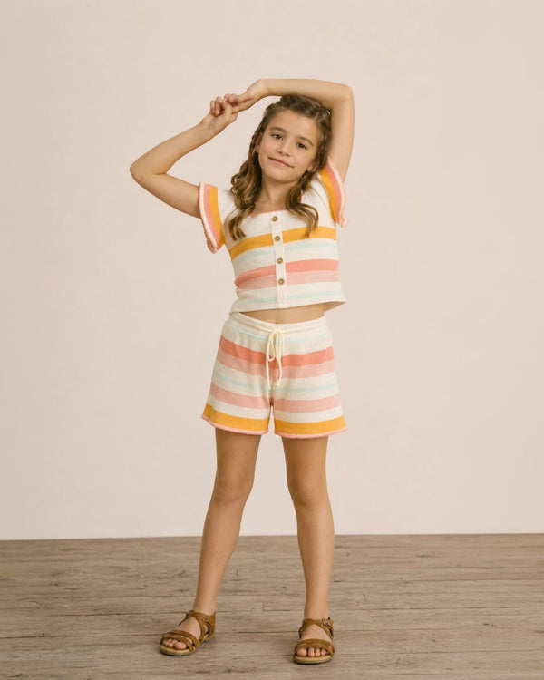 Short niña rayas multicolor