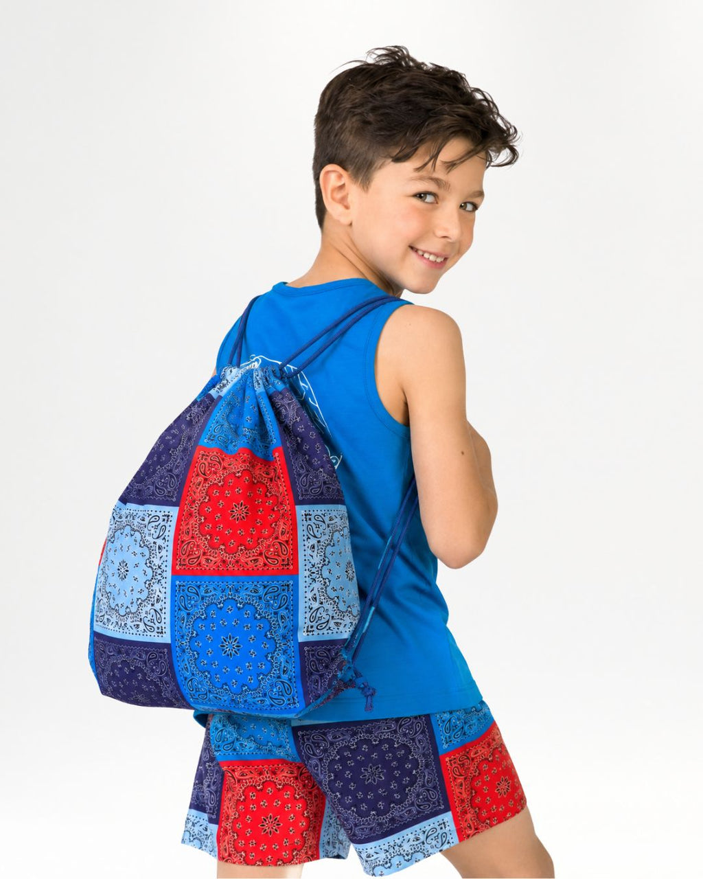 Printed boy backpack