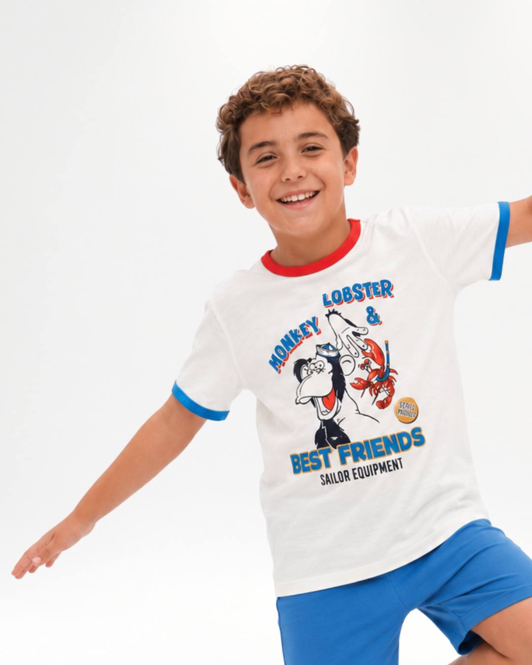 T-shirt garçon brut