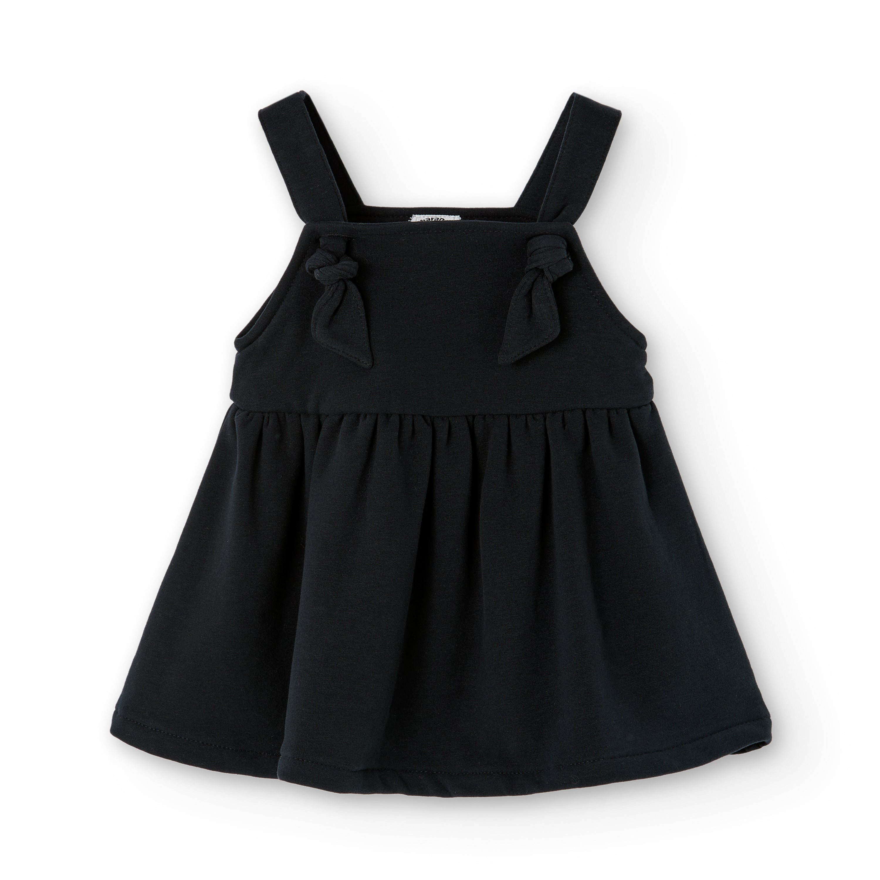 Vestido de bebé negro nudos