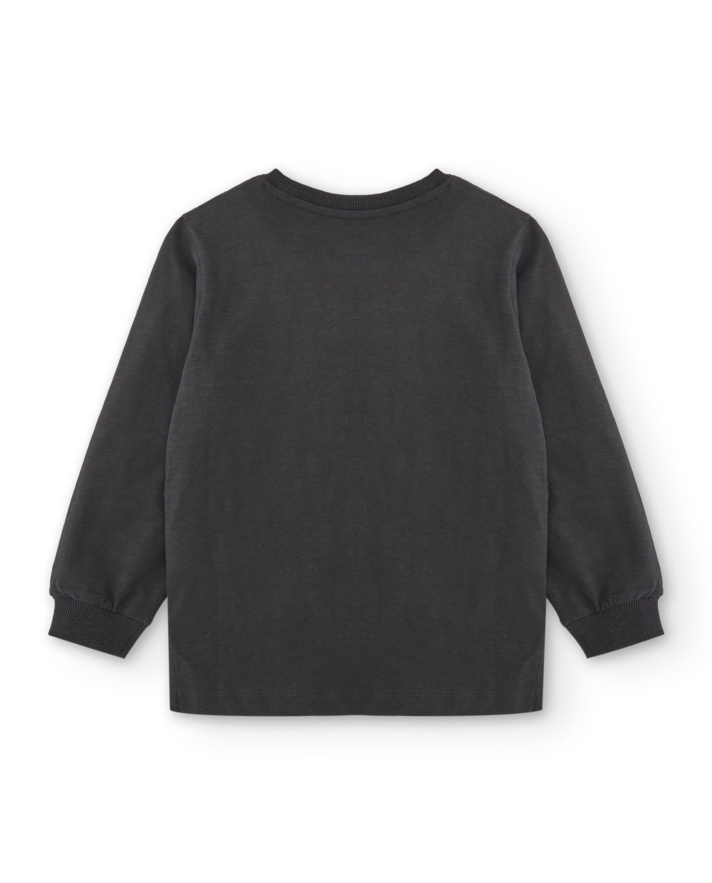 Camiseta manga larga de niño antracita esqueletos