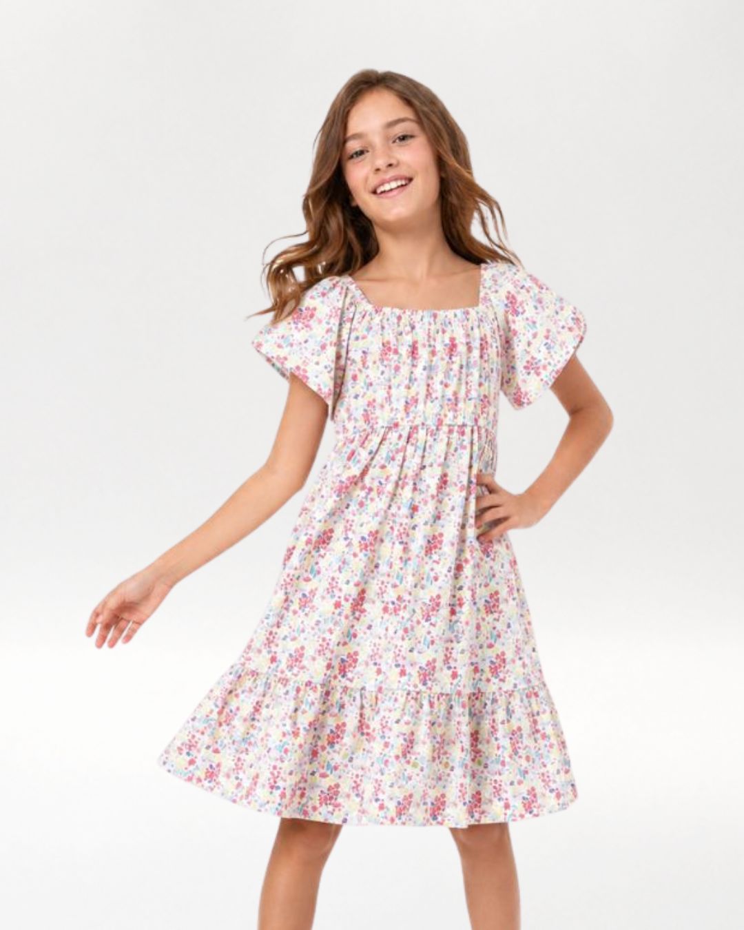 Vestido de menina estampado