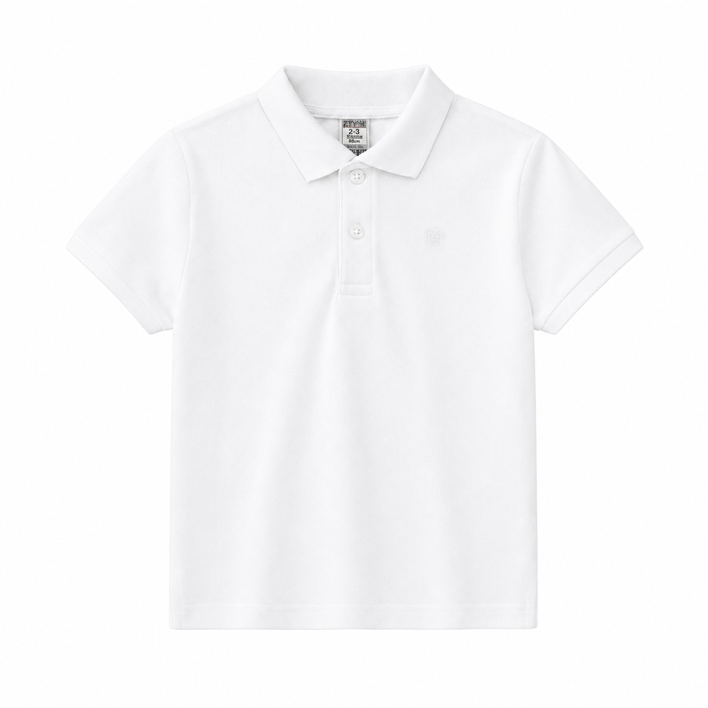 Polo de niño blanco