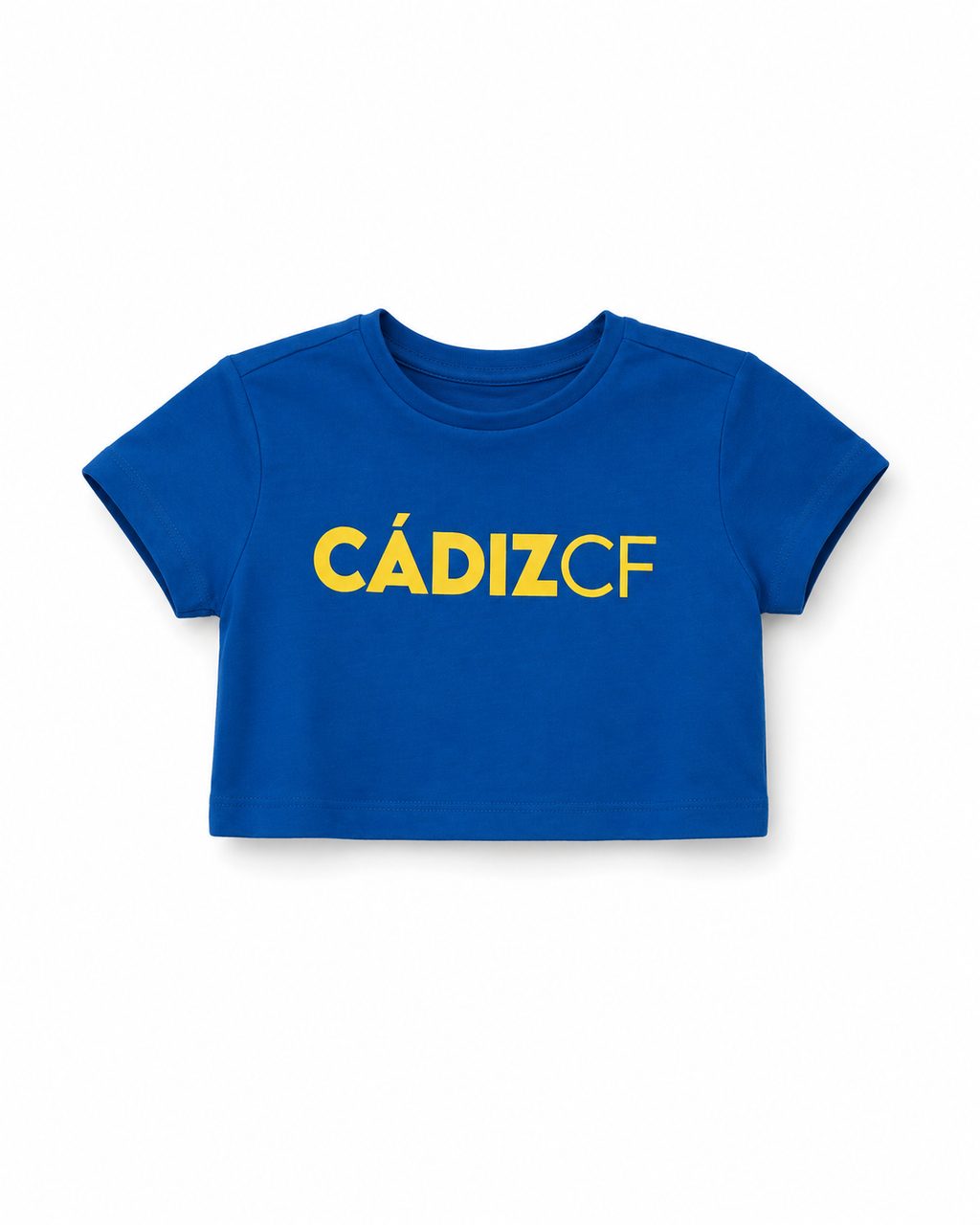 Camiseta crop azul niña -  Cádiz CF