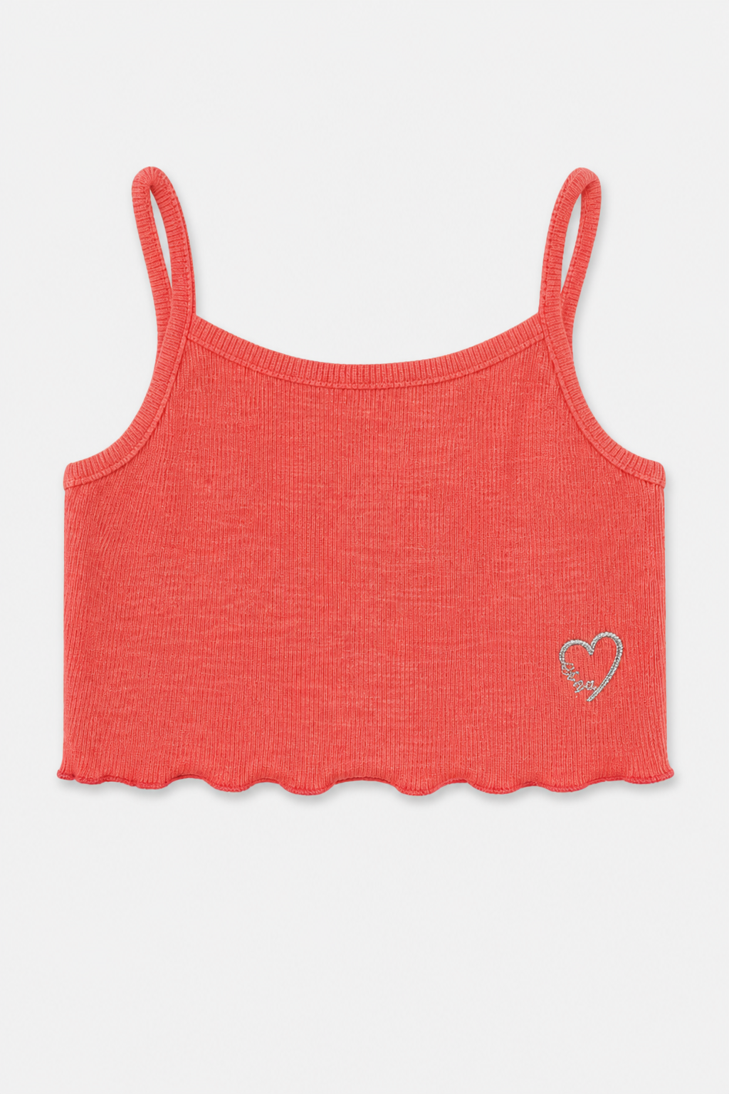 Camiseta de niña coral