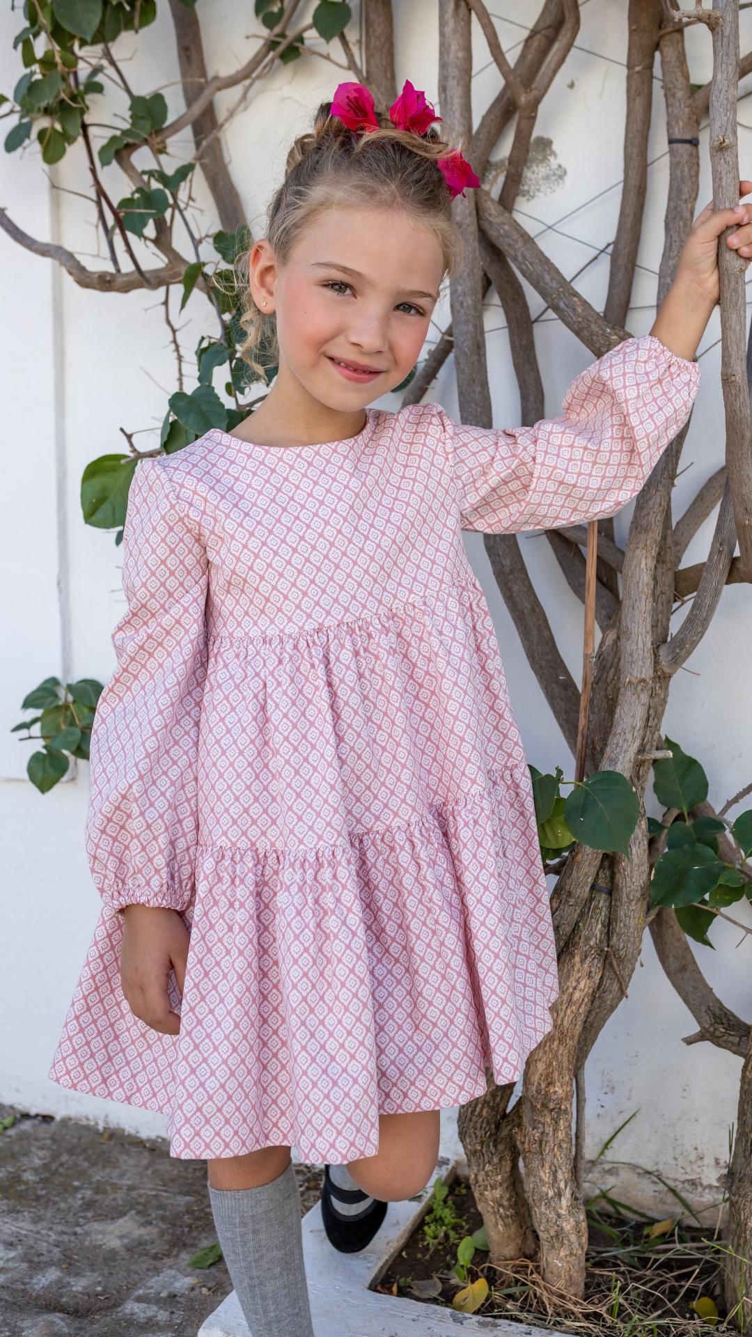 Vestido de niña rosa Cocote & Charanga Charanga