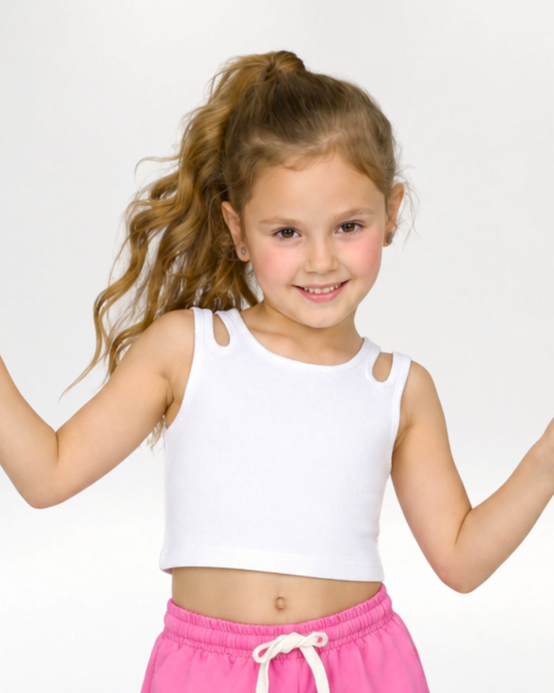 T-shirt fille blanc