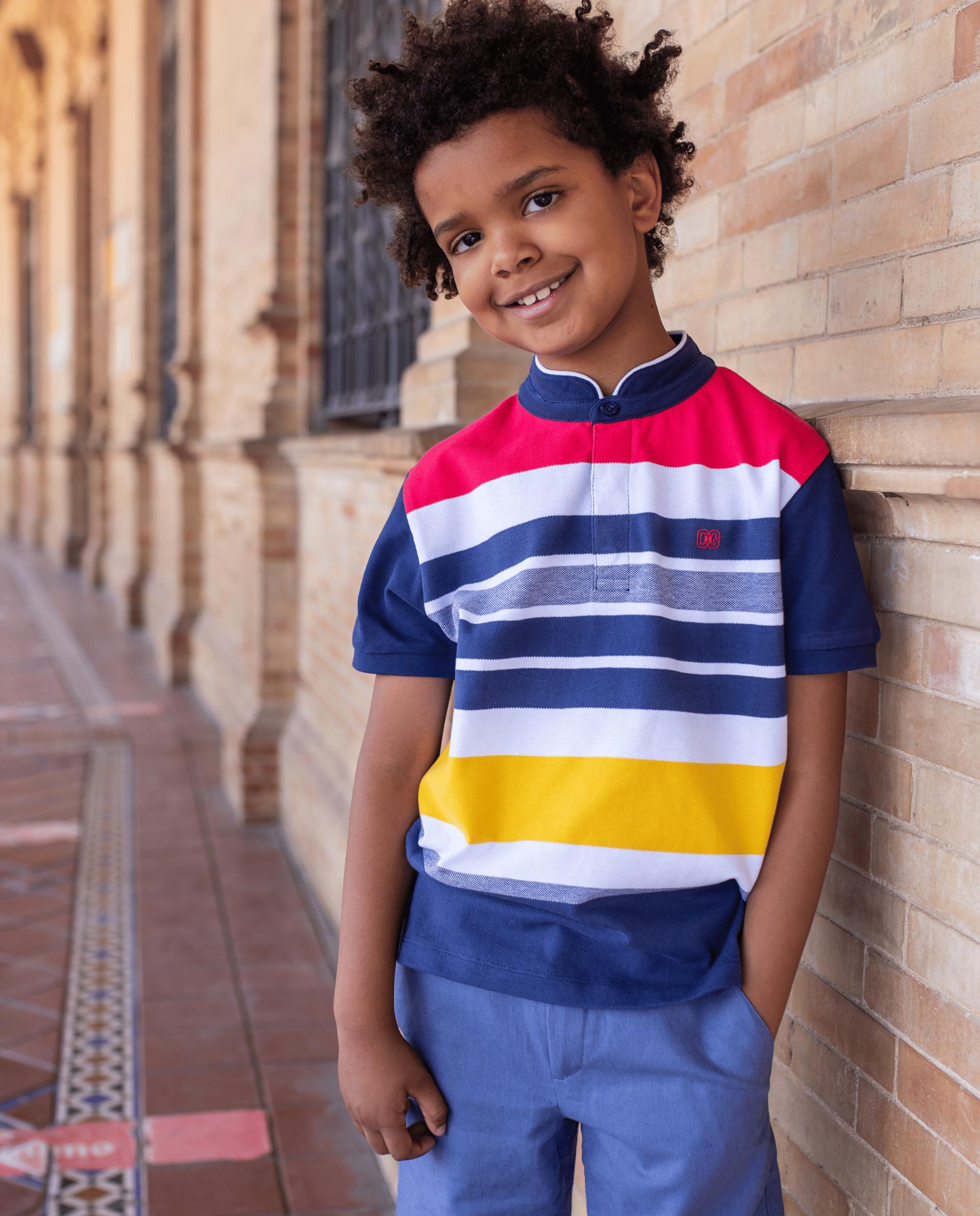Listed boy's polo