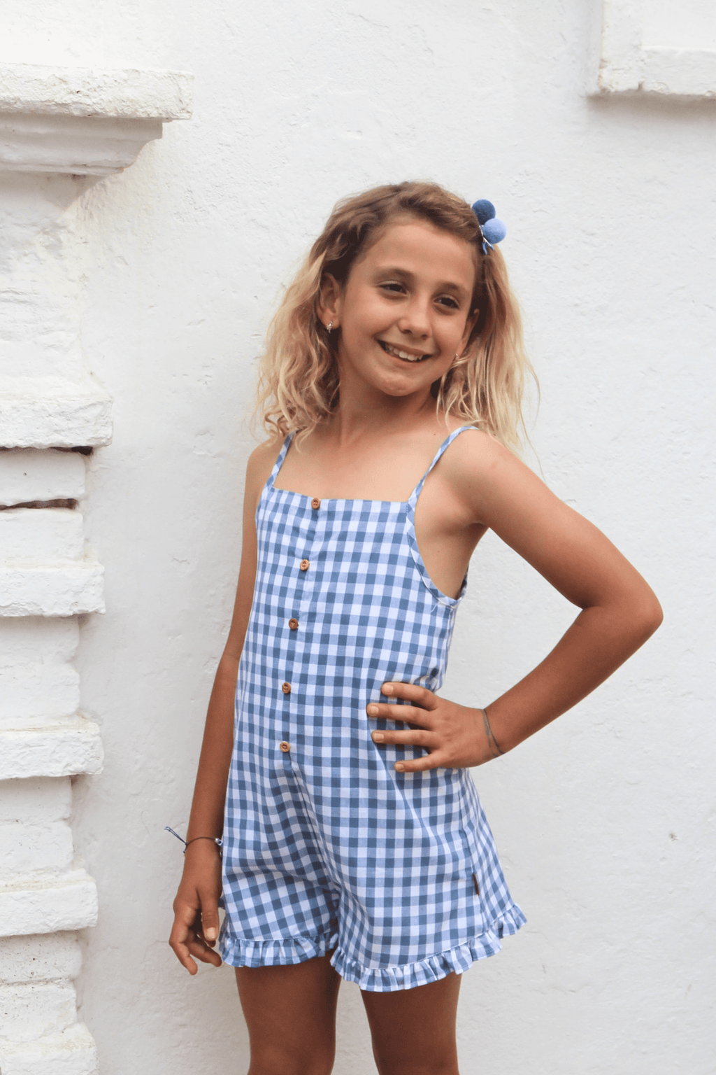 Salopette fille bleue Cocote y Charanga
