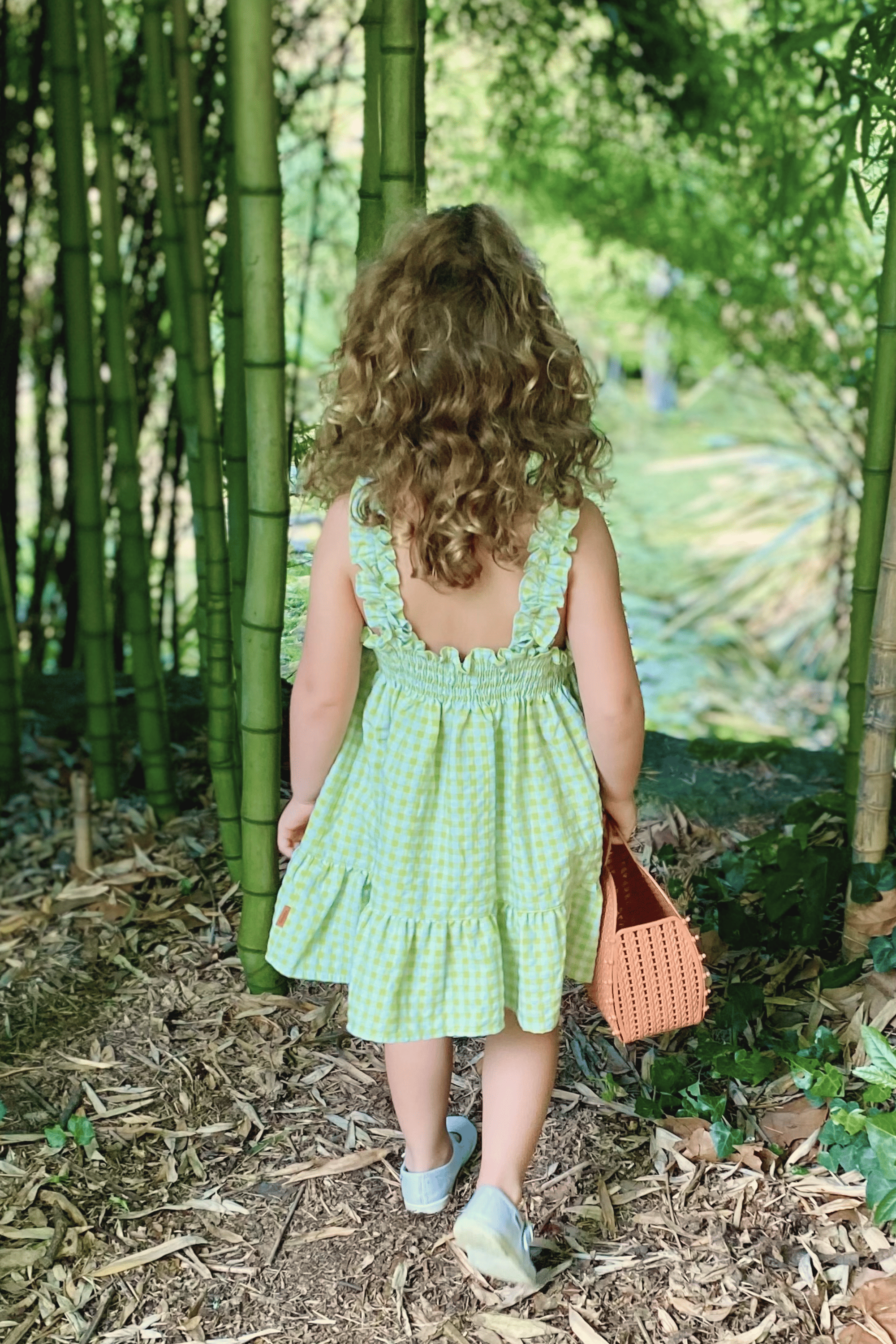 Cocote y Charanga green girl's dress