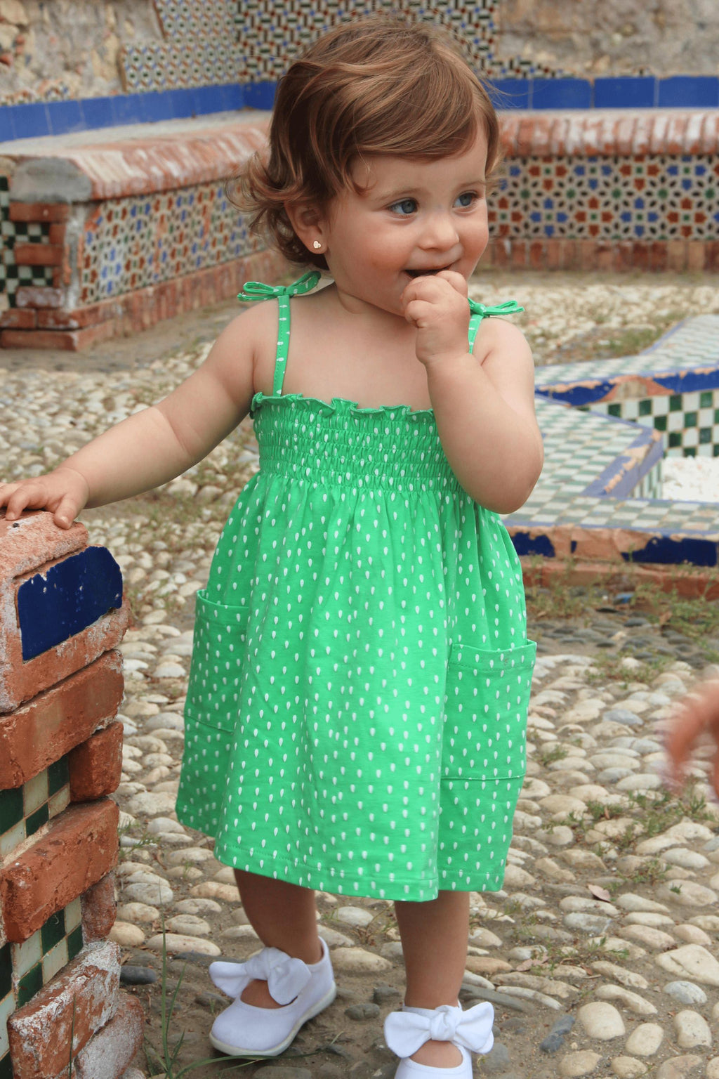 Vestido de bebé estampado