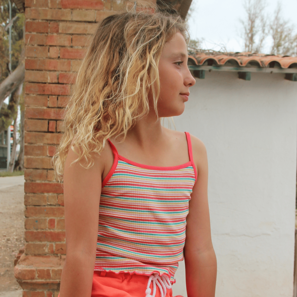 Camiseta de niña listado