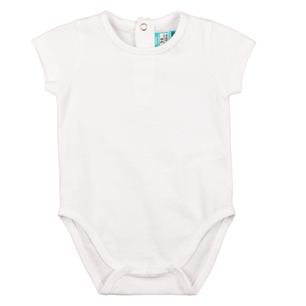 Body de bebé color blanco VERANO/Outlet