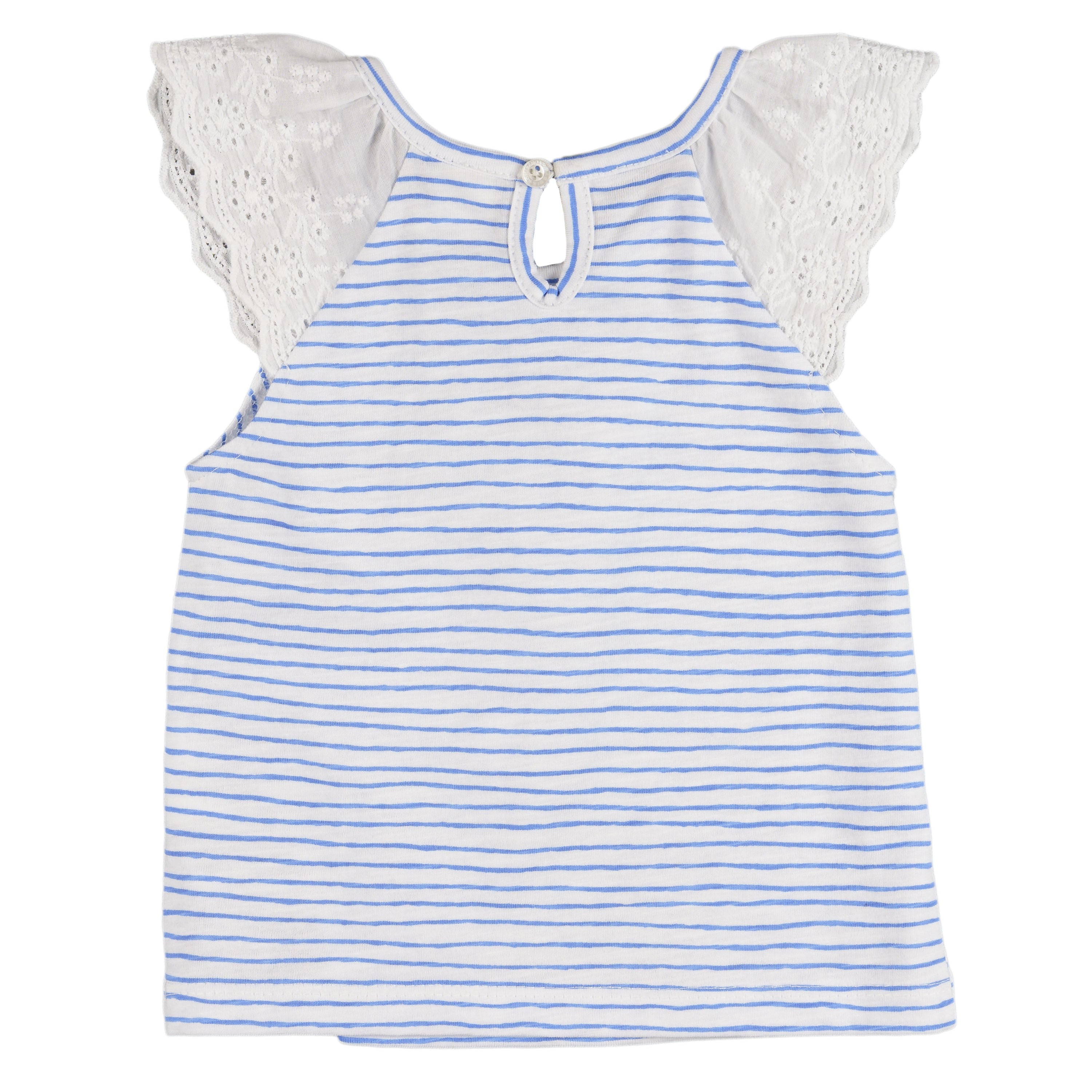 Camiseta de bebé a rayas azules y blancas VERANO/Outlet