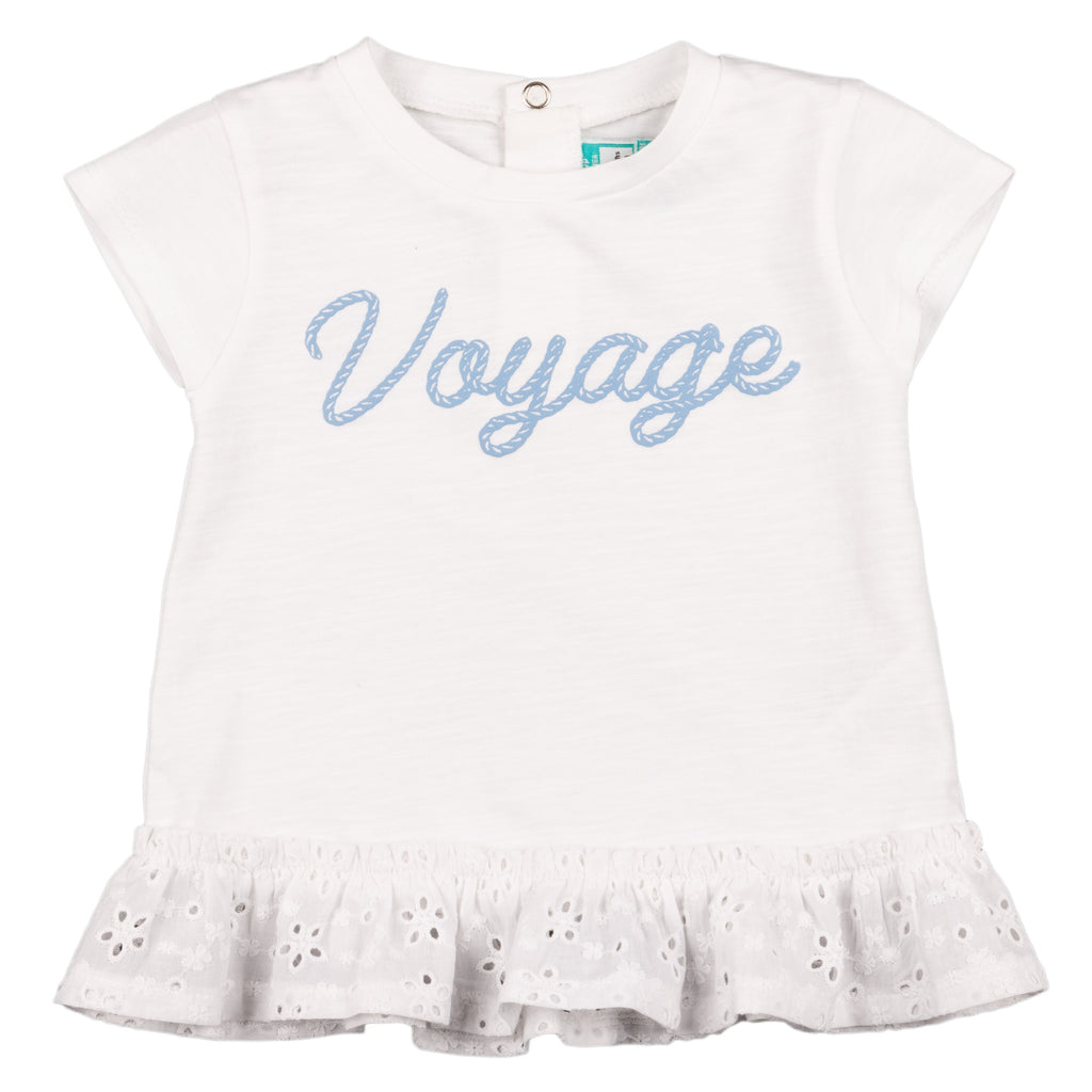Camiseta de bebé color blanco VERANO/Outlet