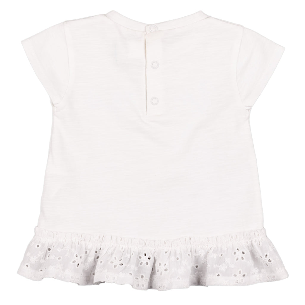 Camiseta de bebé color blanco VERANO/Outlet