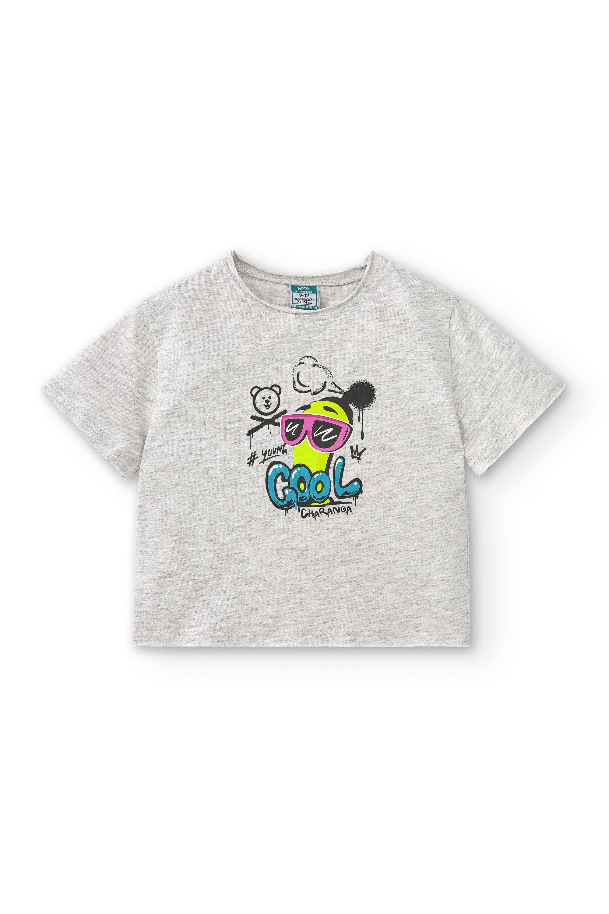 Camiseta de bebé gris VERANO/Outlet