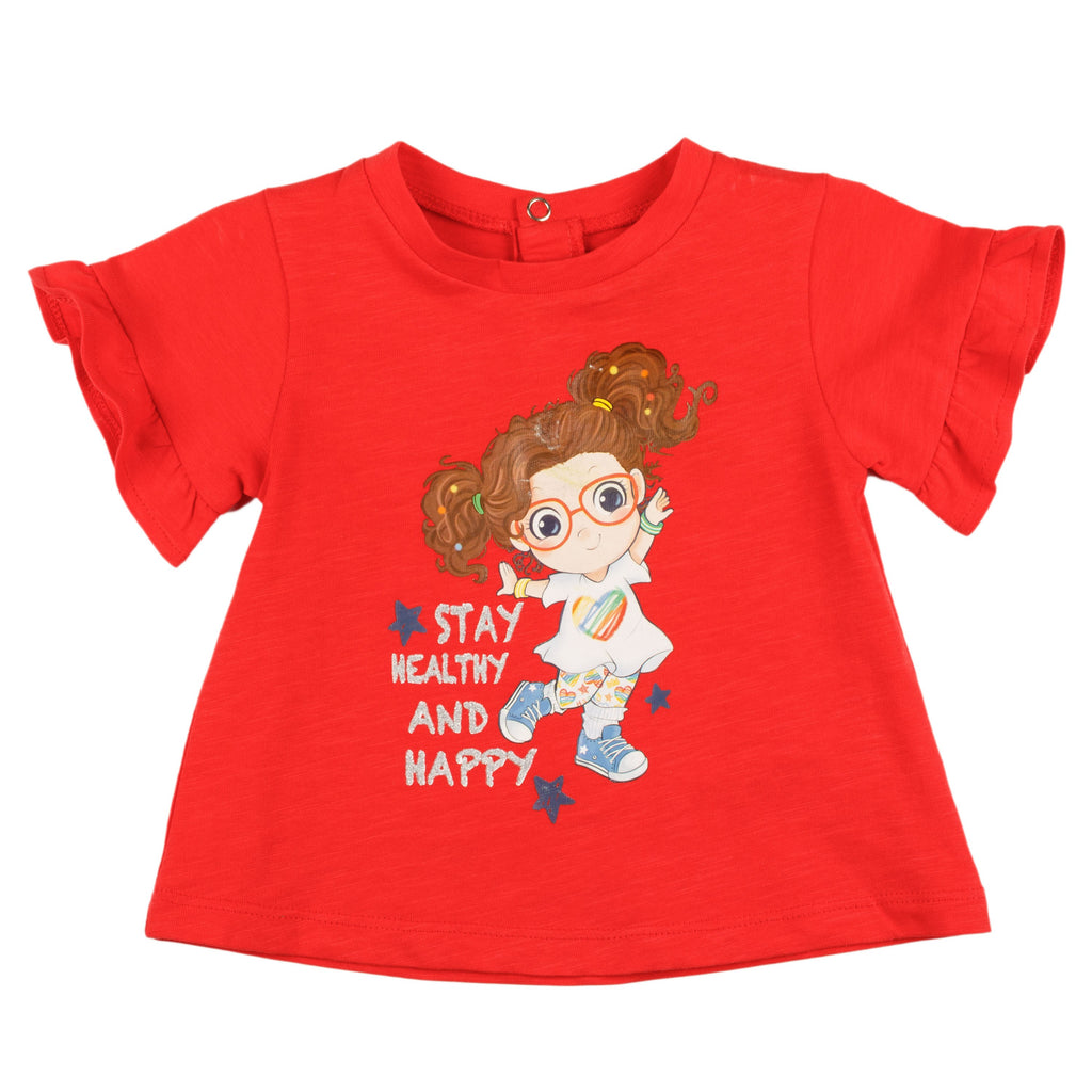 Camiseta de bebé color rojo VERANO/Outlet