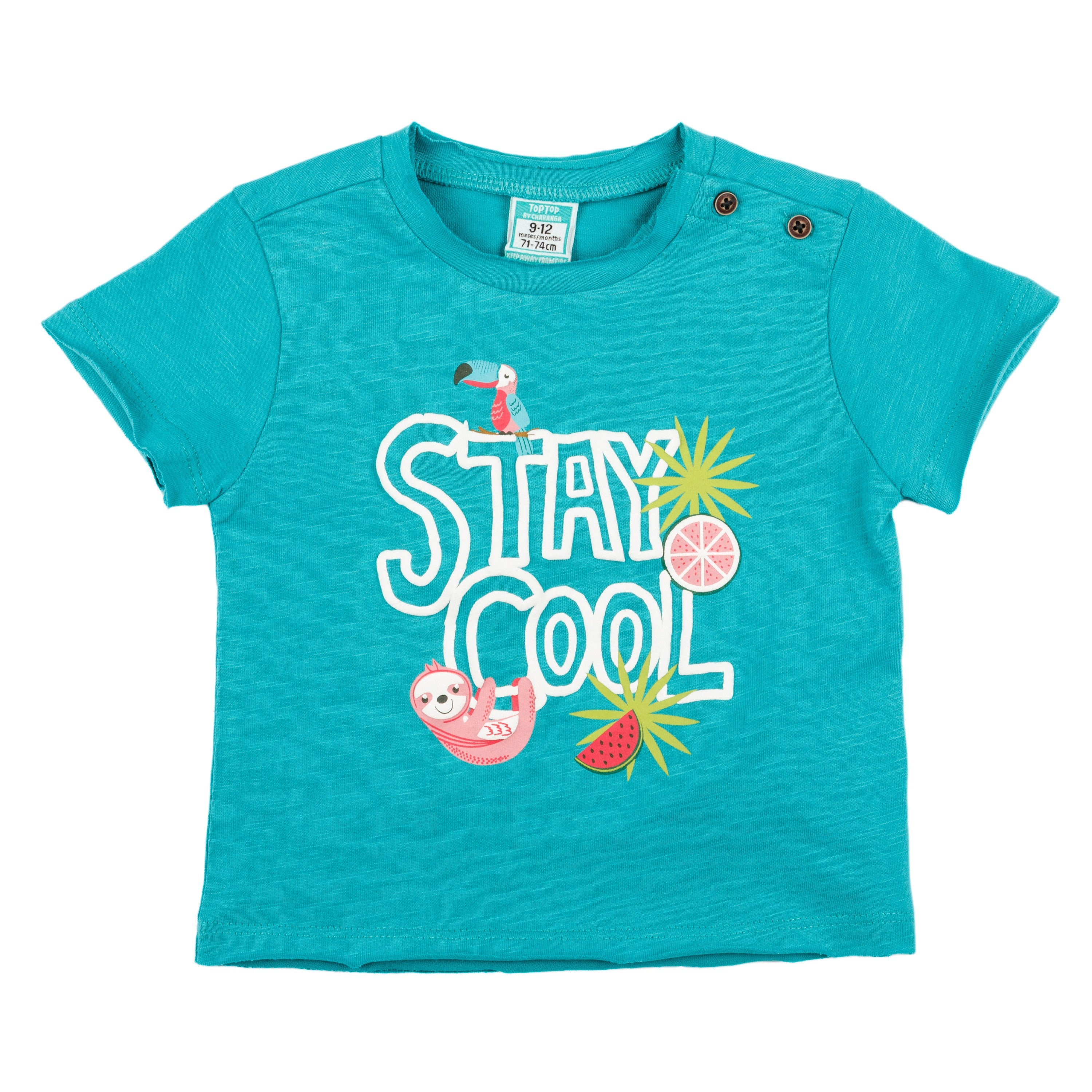 Camiseta de bebé turquesa VERANO/Outlet
