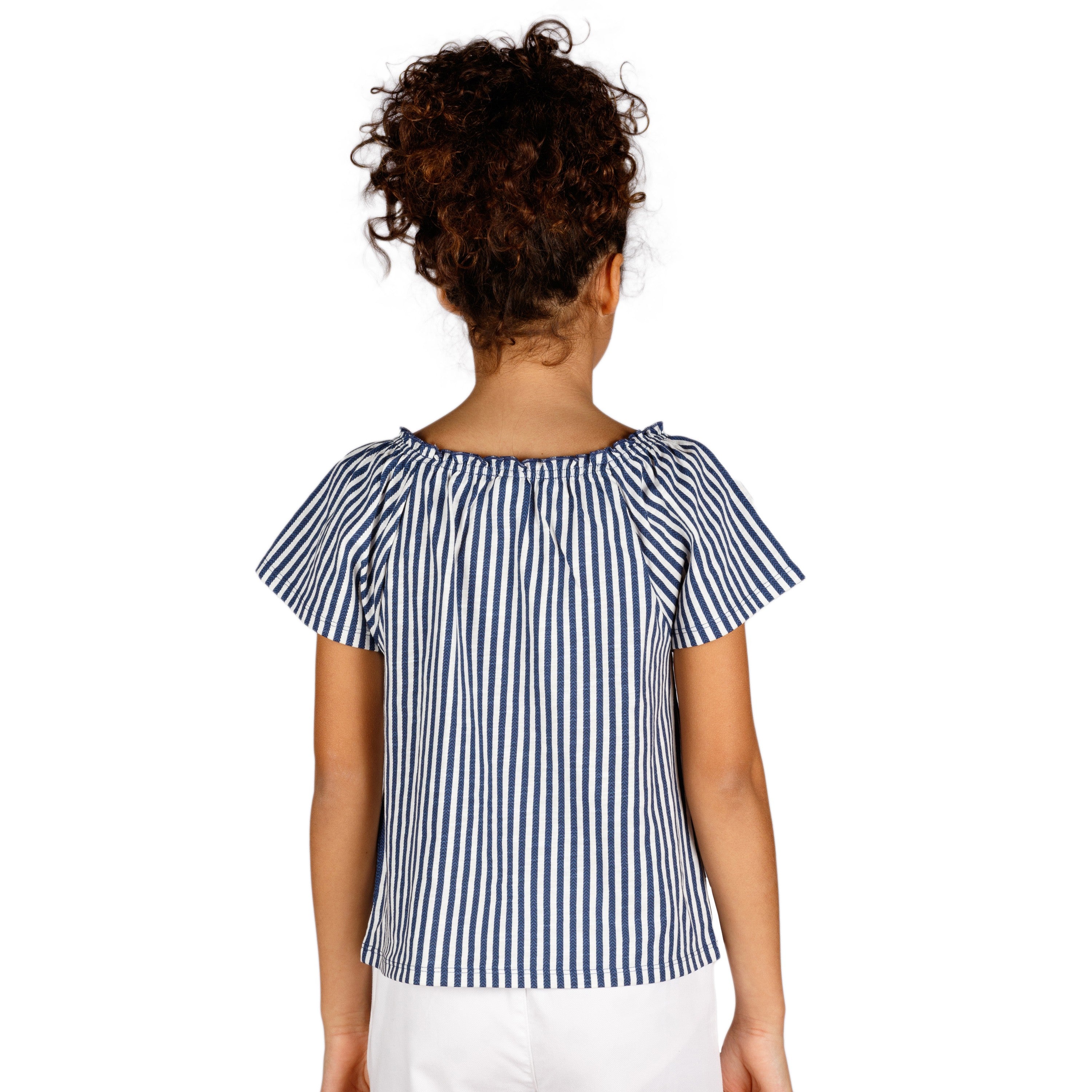 Camiseta de niña listado VERANO/Outlet