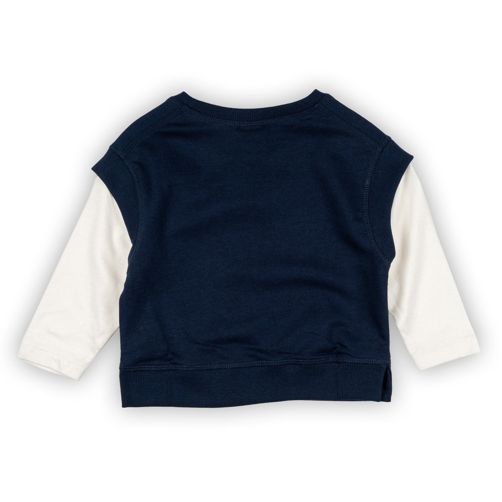 Camiseta de niña color marino Outlet