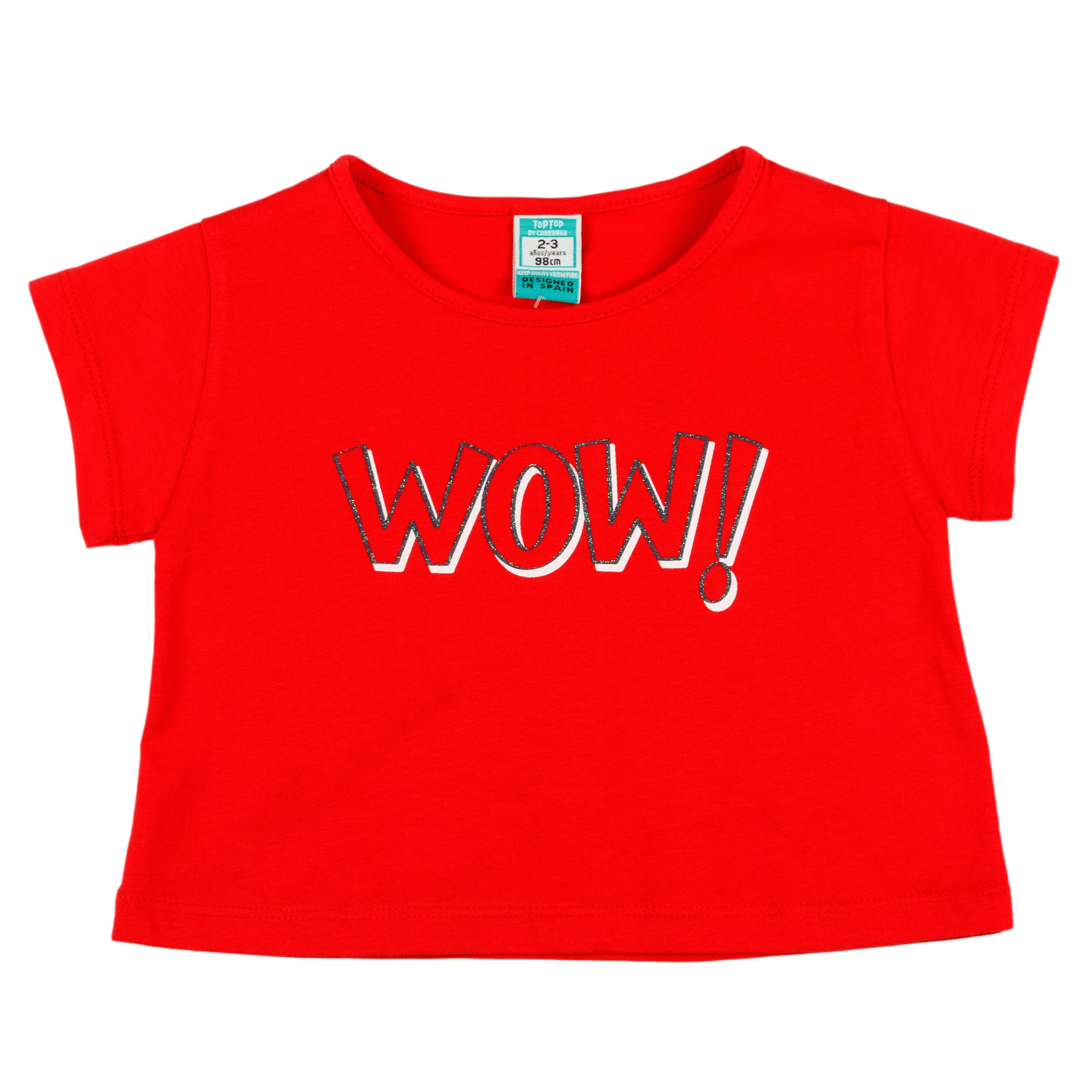 Camiseta de niña color rojo VERANO/Outlet