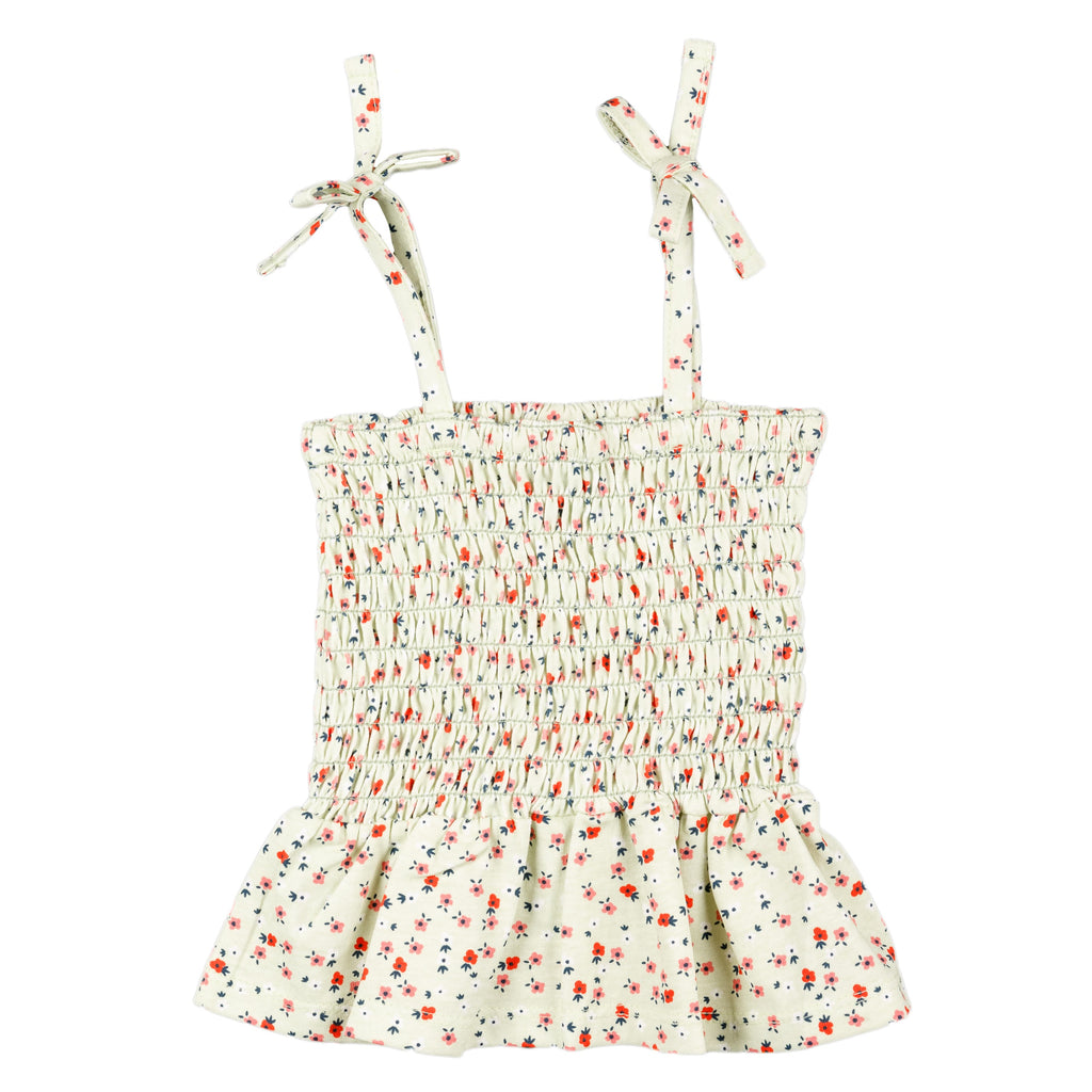 Camiseta de niña estampado de flores rojas VERANO/Outlet