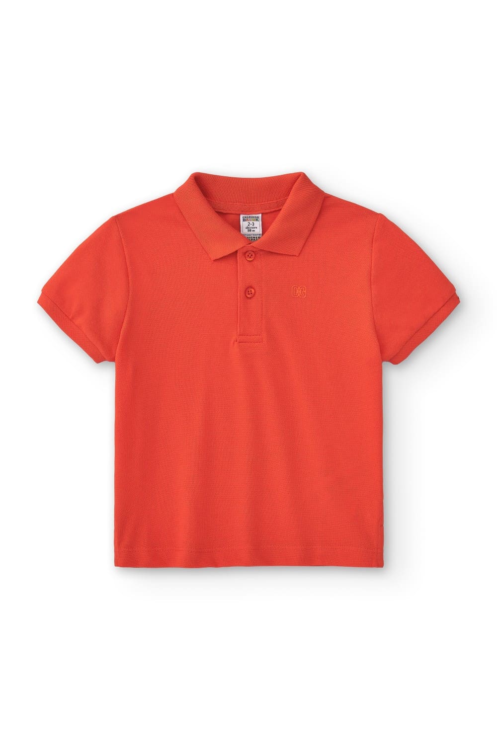 Polo de niño rojo manga corta