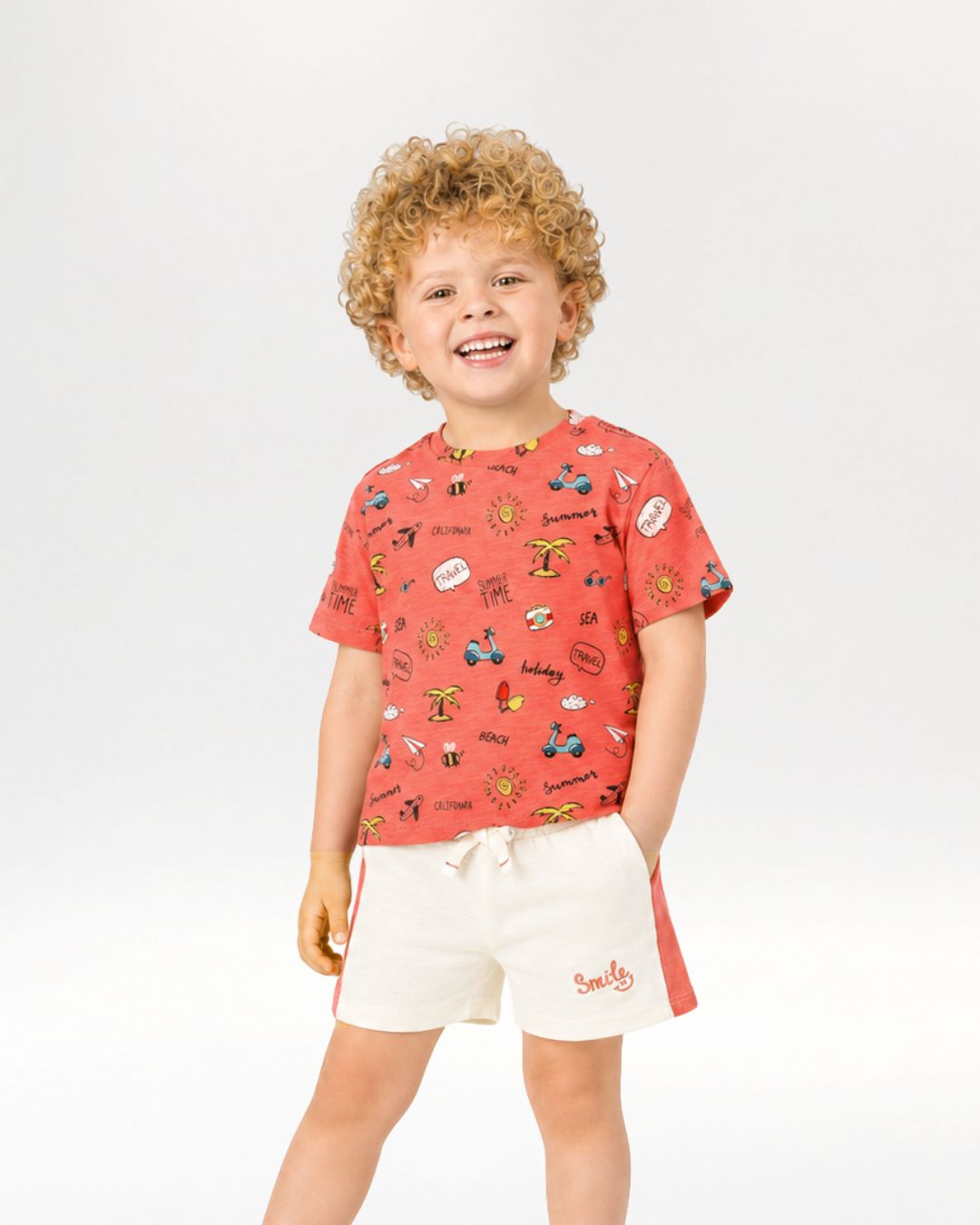 Ecru baby shorts
