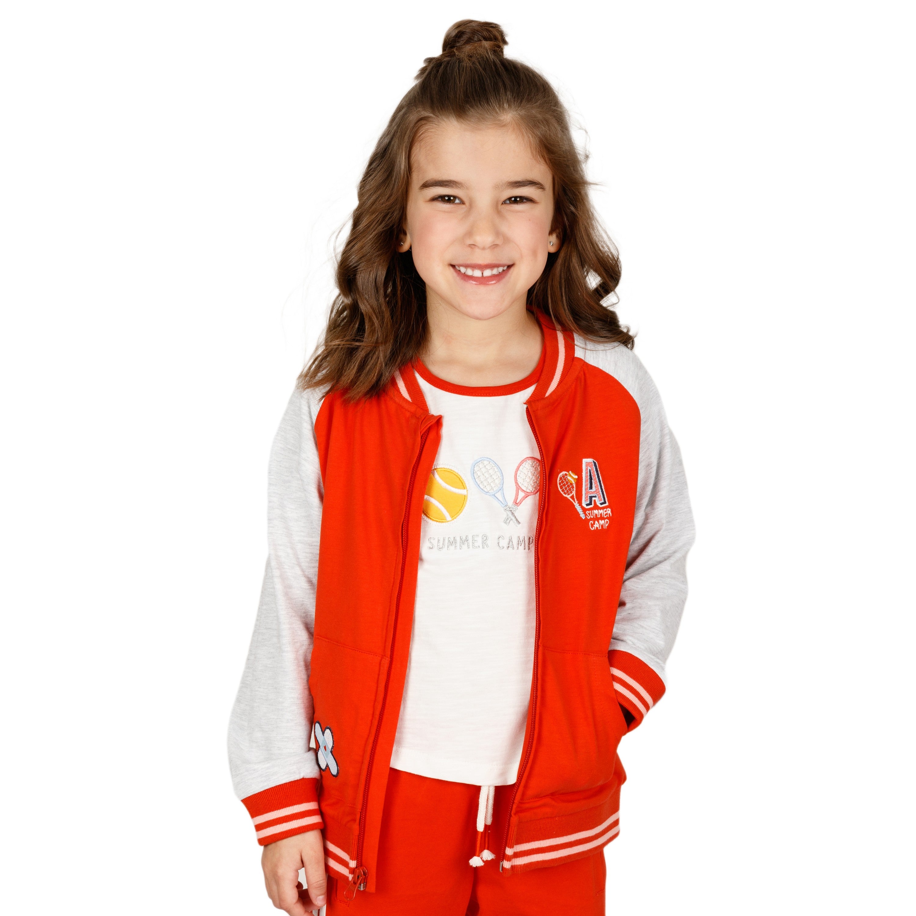 Sudadera abierta de niña multicolor VERANO/Outlet