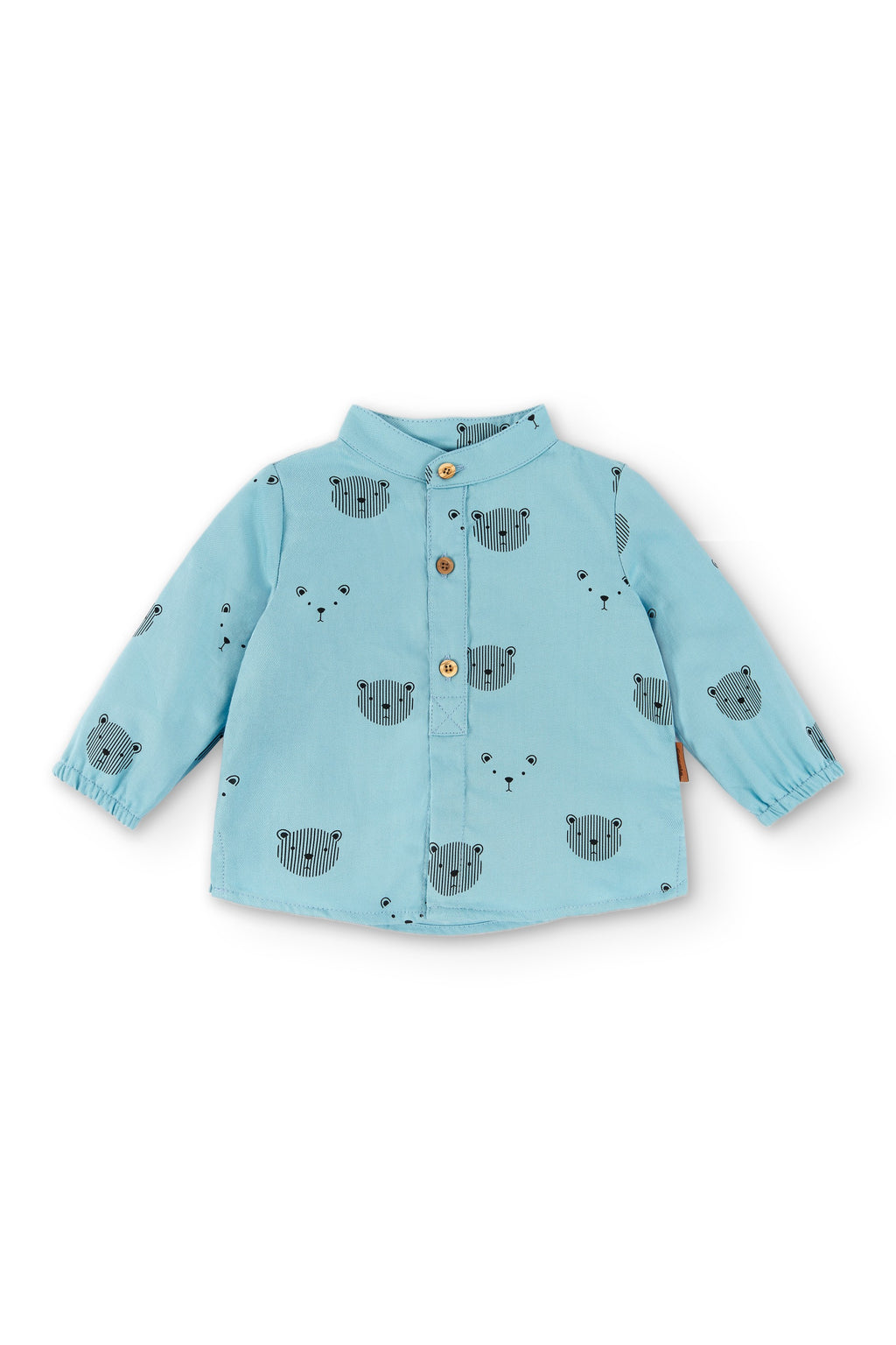 Camisa con mangas de bebé turquesa Cocote & Charanga Charanga