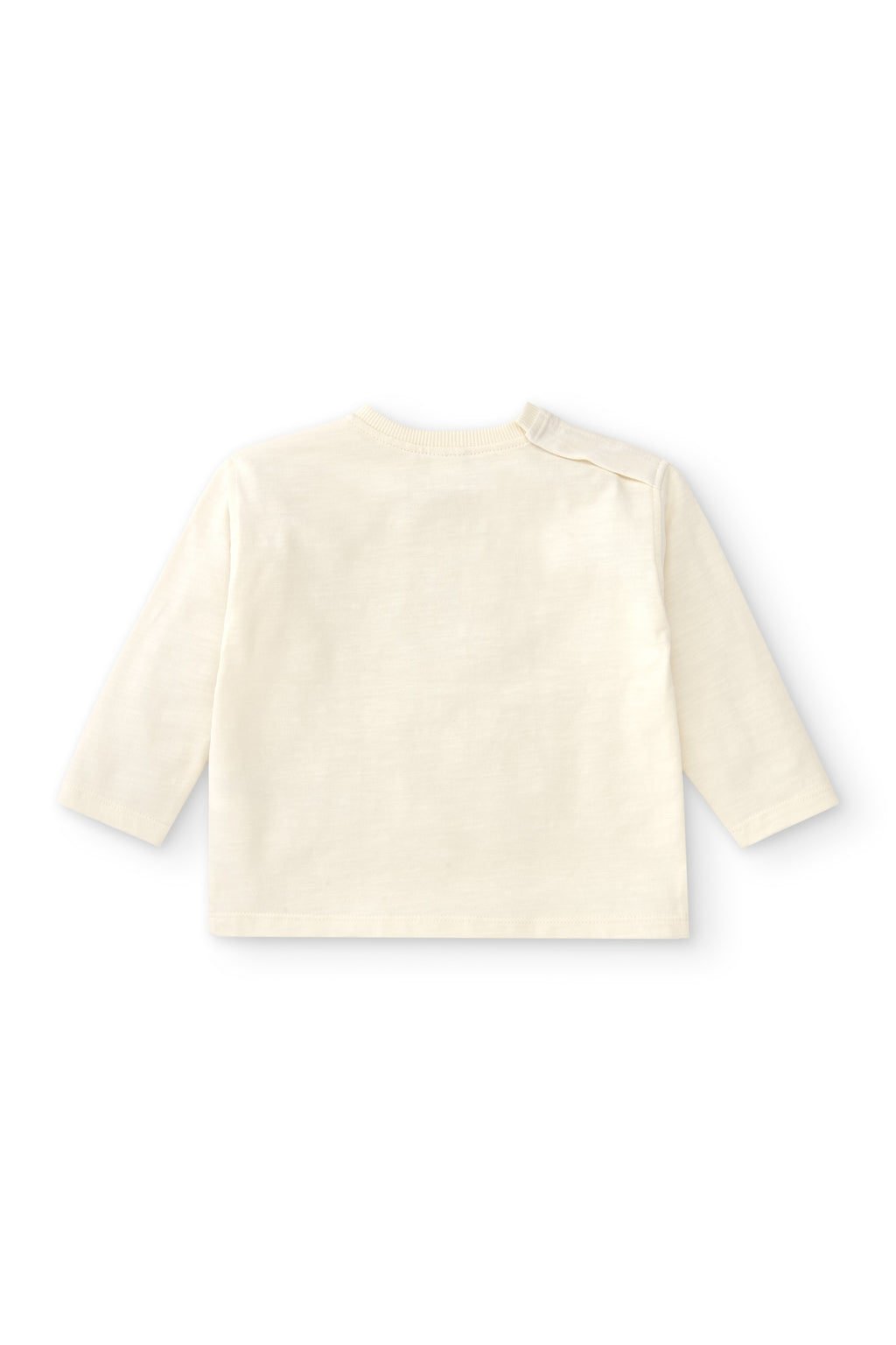 Camiseta de bebé de manga larga color crudo texto LOVE Outlet