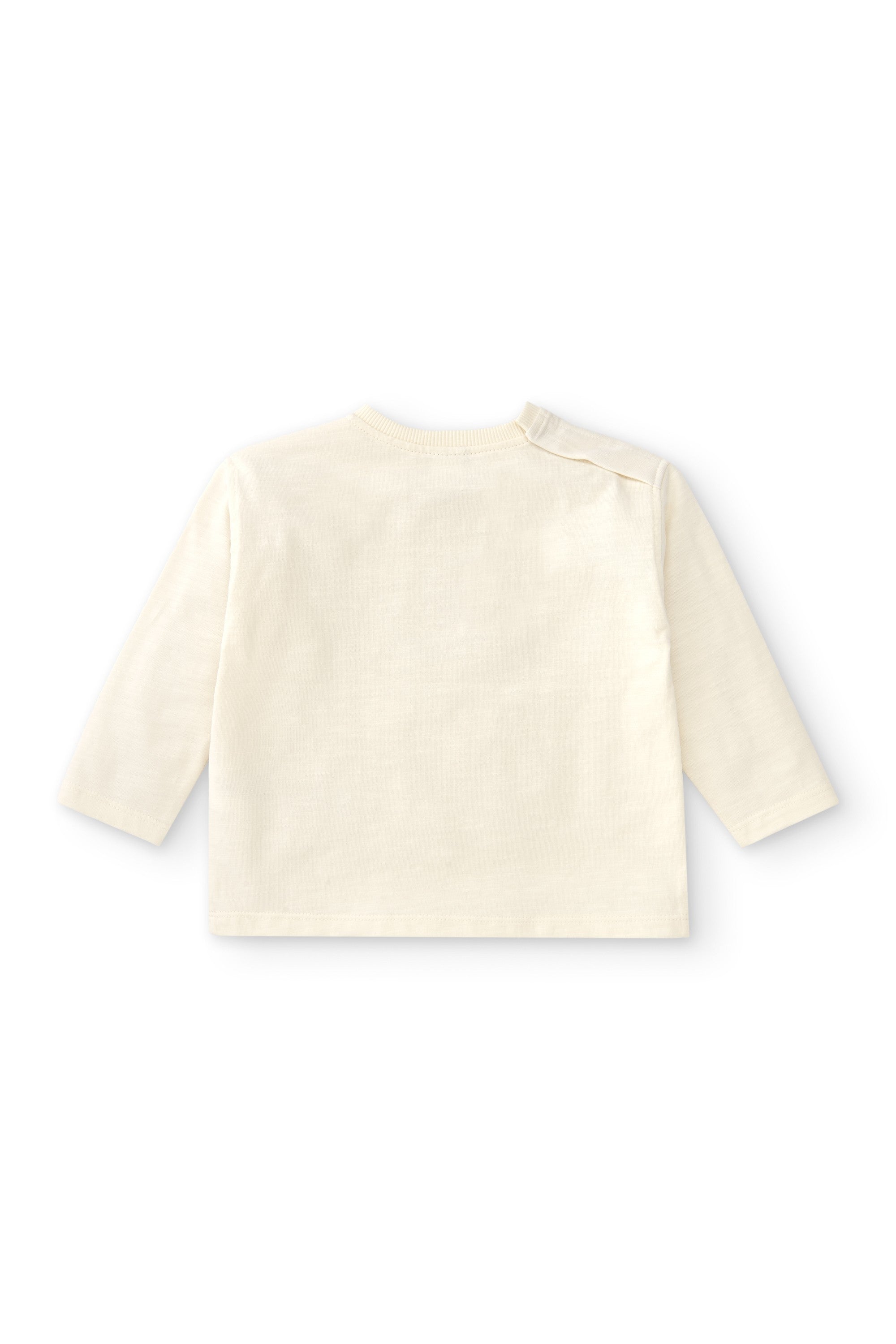 Camiseta de bebé de manga larga color crudo texto LOVE Outlet