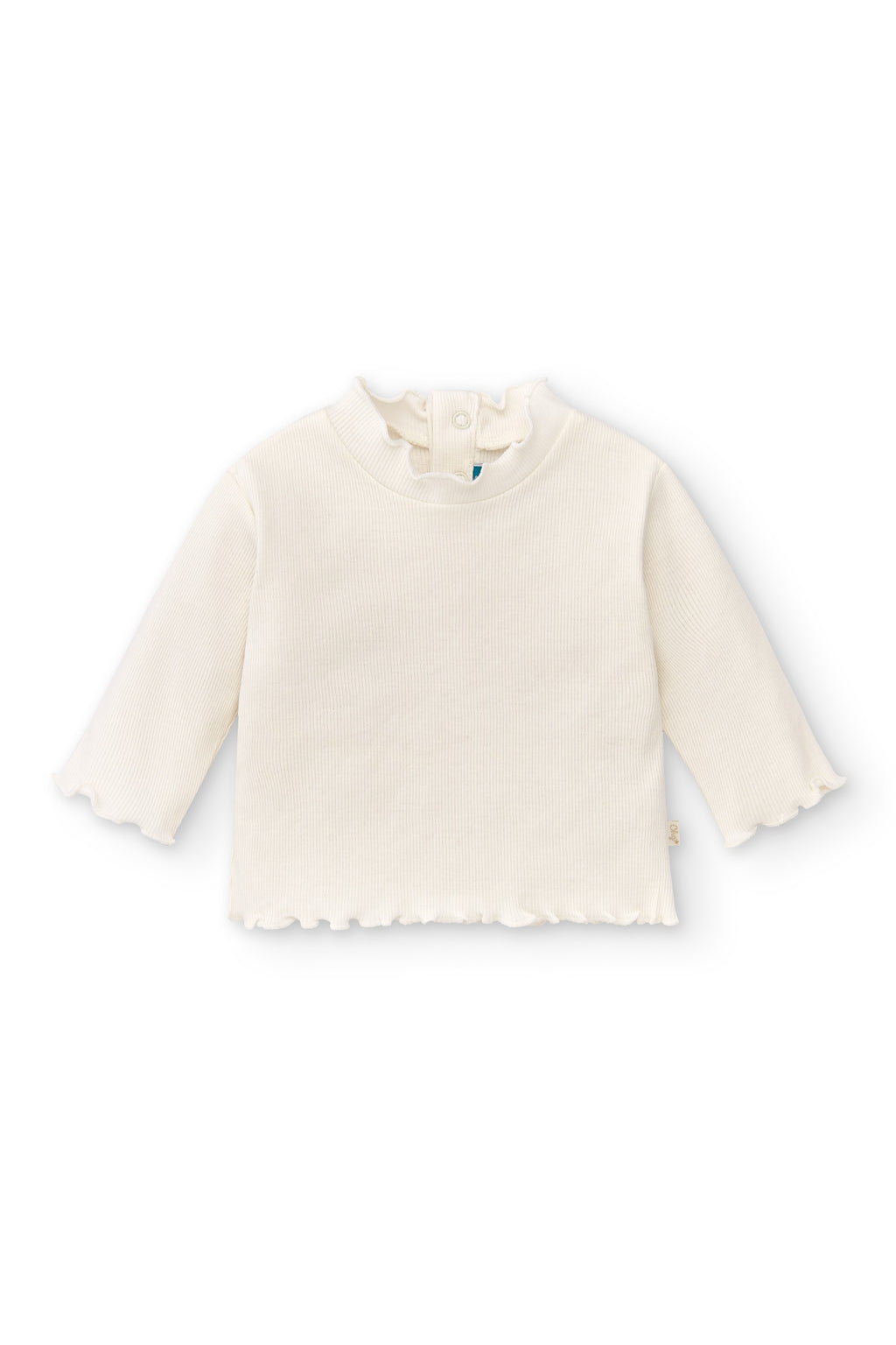 Camiseta de bebé en color crudo con cuello Charanga