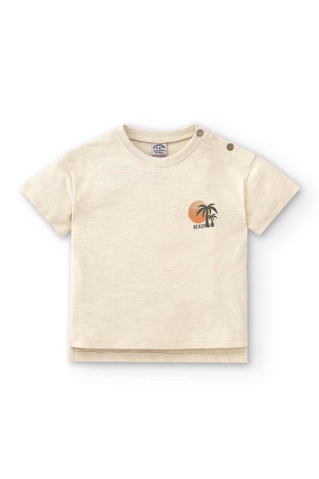 Camiseta de bebé crudo VERANO/Charanga