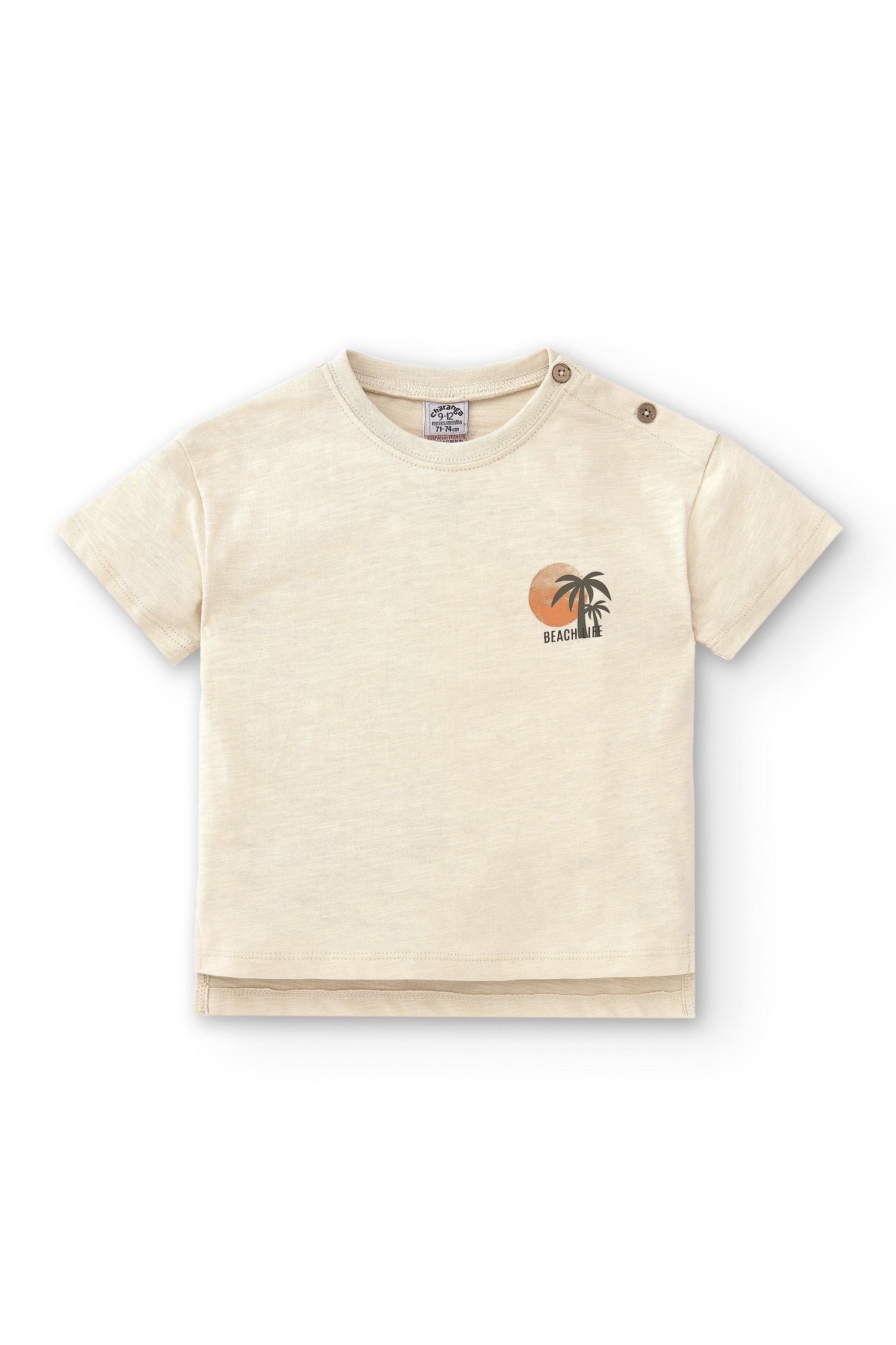 Camiseta de bebé crudo VERANO/Charanga