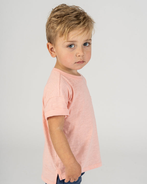 Camiseta de bebé rosa unisex