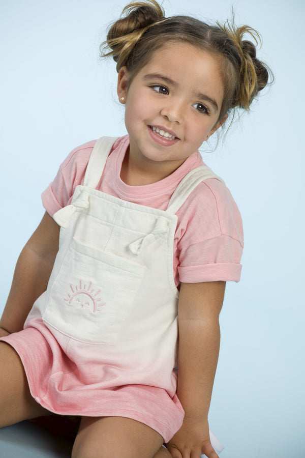 Camiseta de bebé rosa unisex