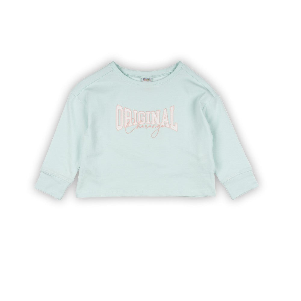 Camiseta de niña aguamarina VERANO/Charanga