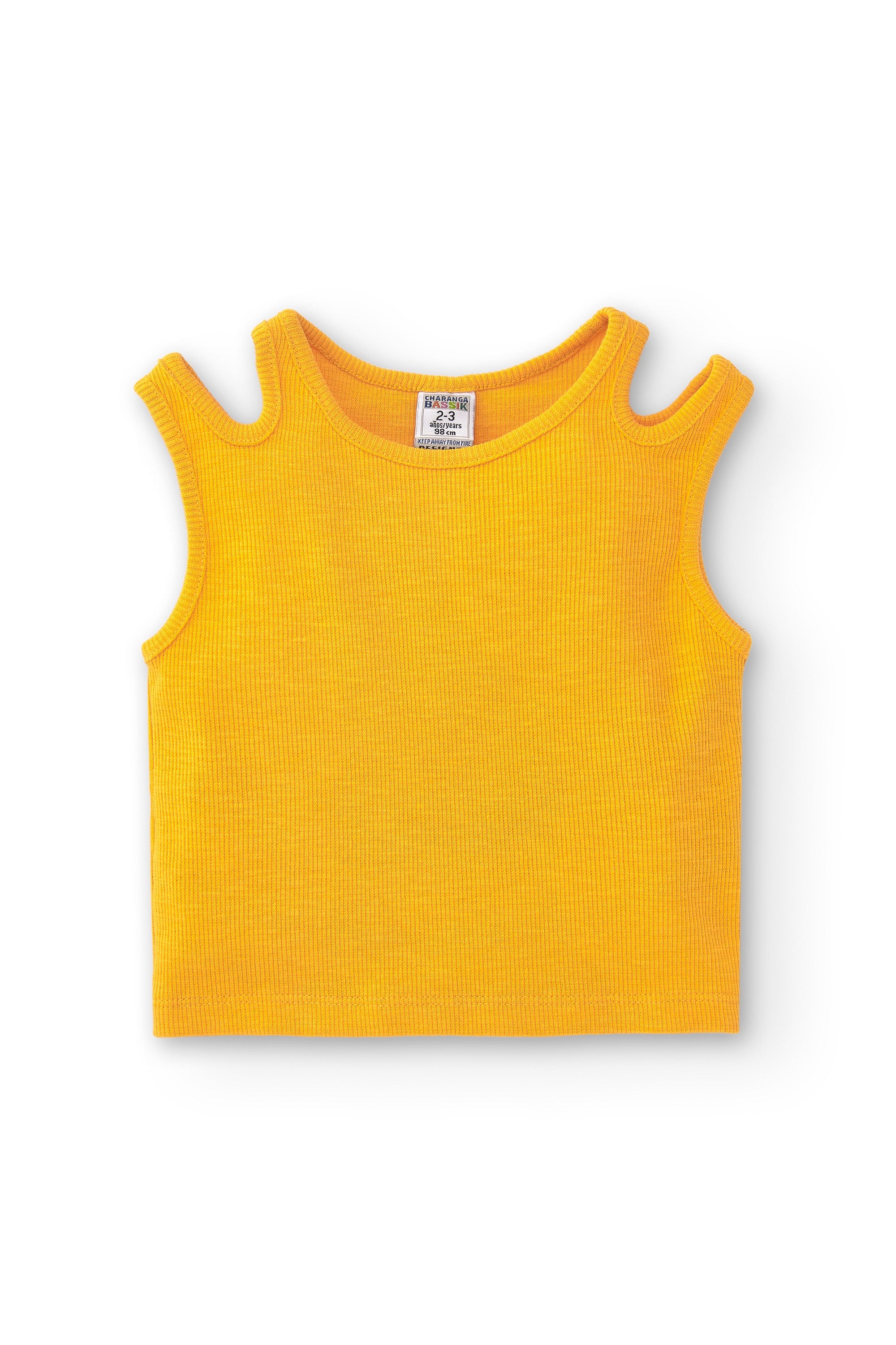 Camiseta de niña amarillo VERANO/Charanga