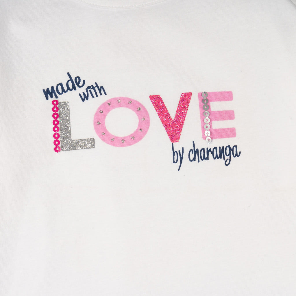 Camiseta de niña blanco VERANO/Outlet