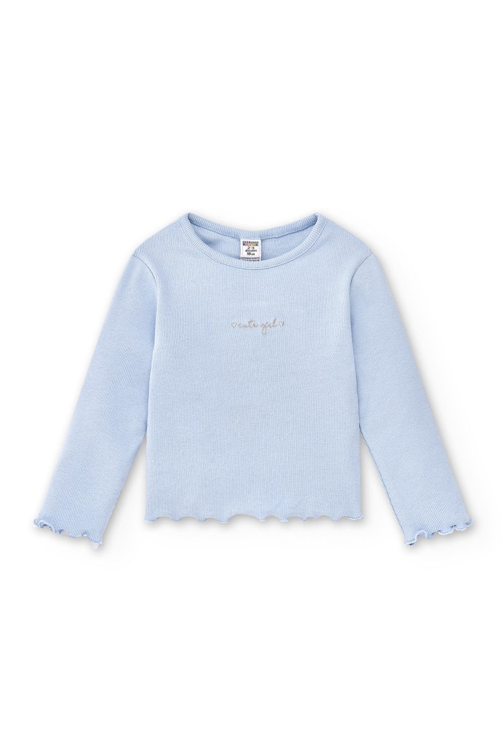 Camiseta de niña celeste cute girl Charanga