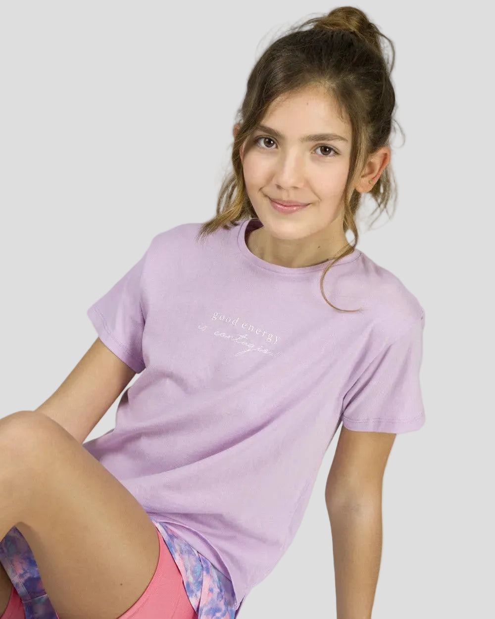 Camiseta de niña morado VERANO/Charanga