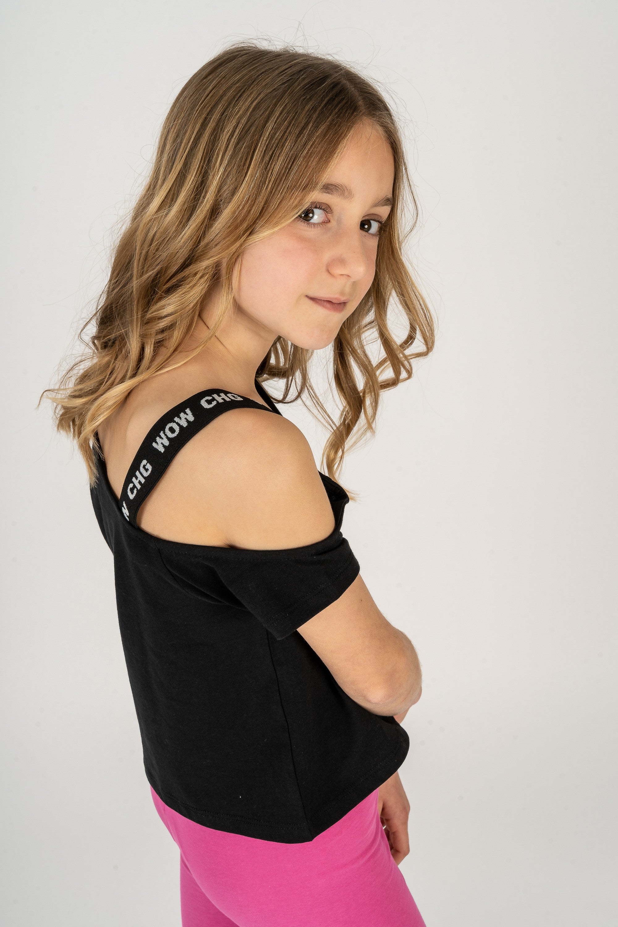 Camiseta de niña negro VERANO/Outlet