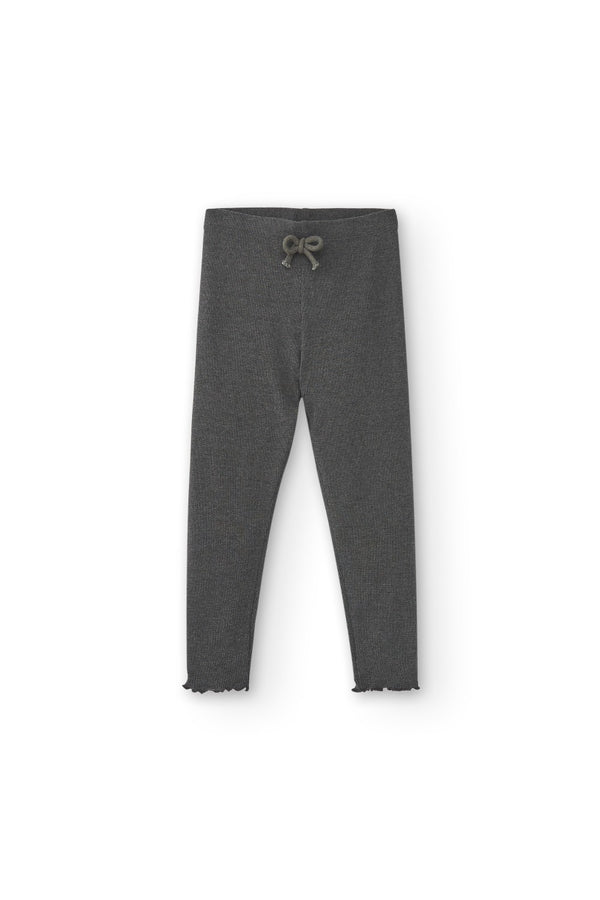 Anthracite girl's leggings