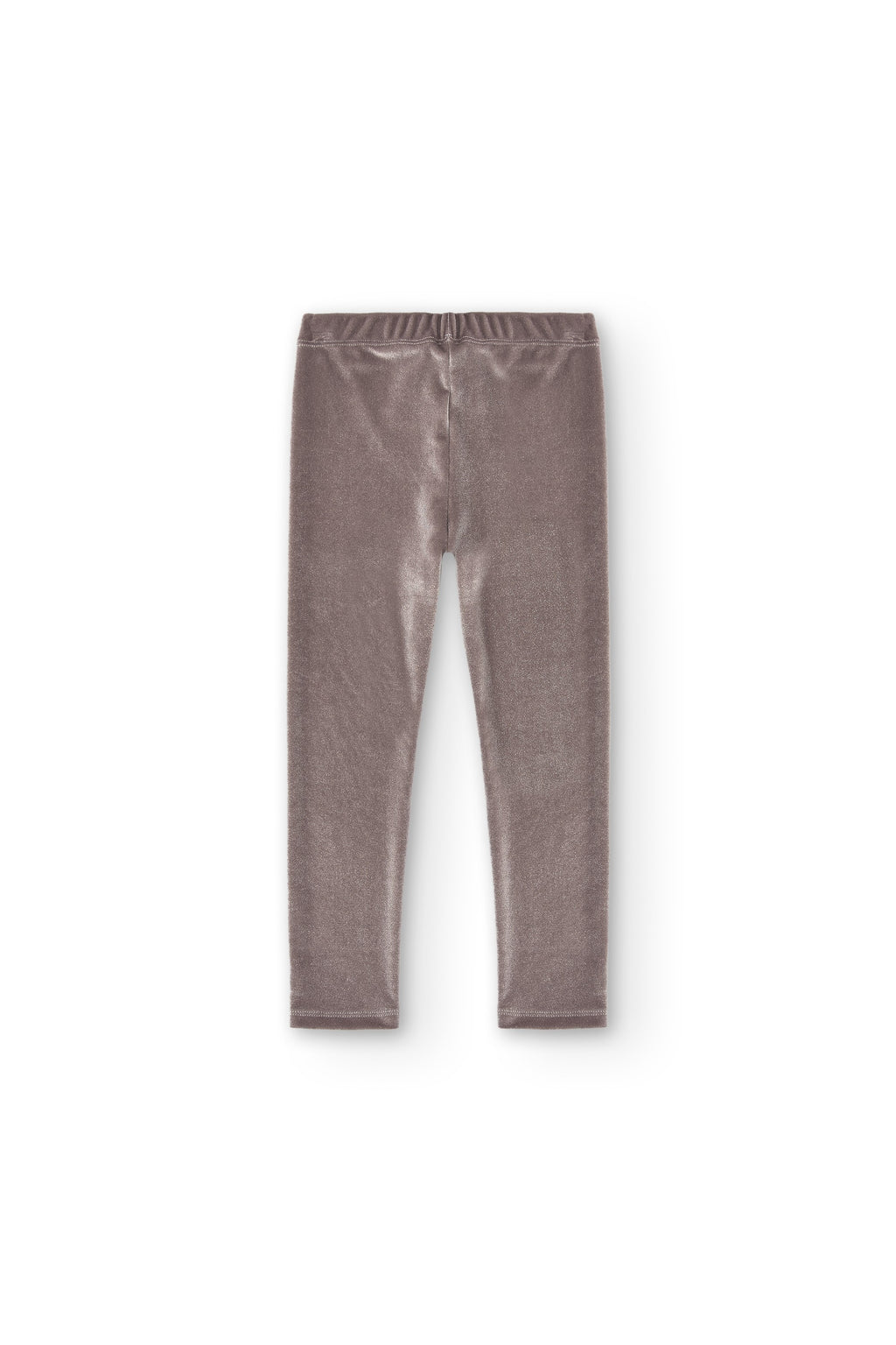 vista trasera legging gris niña ajuste ceñido