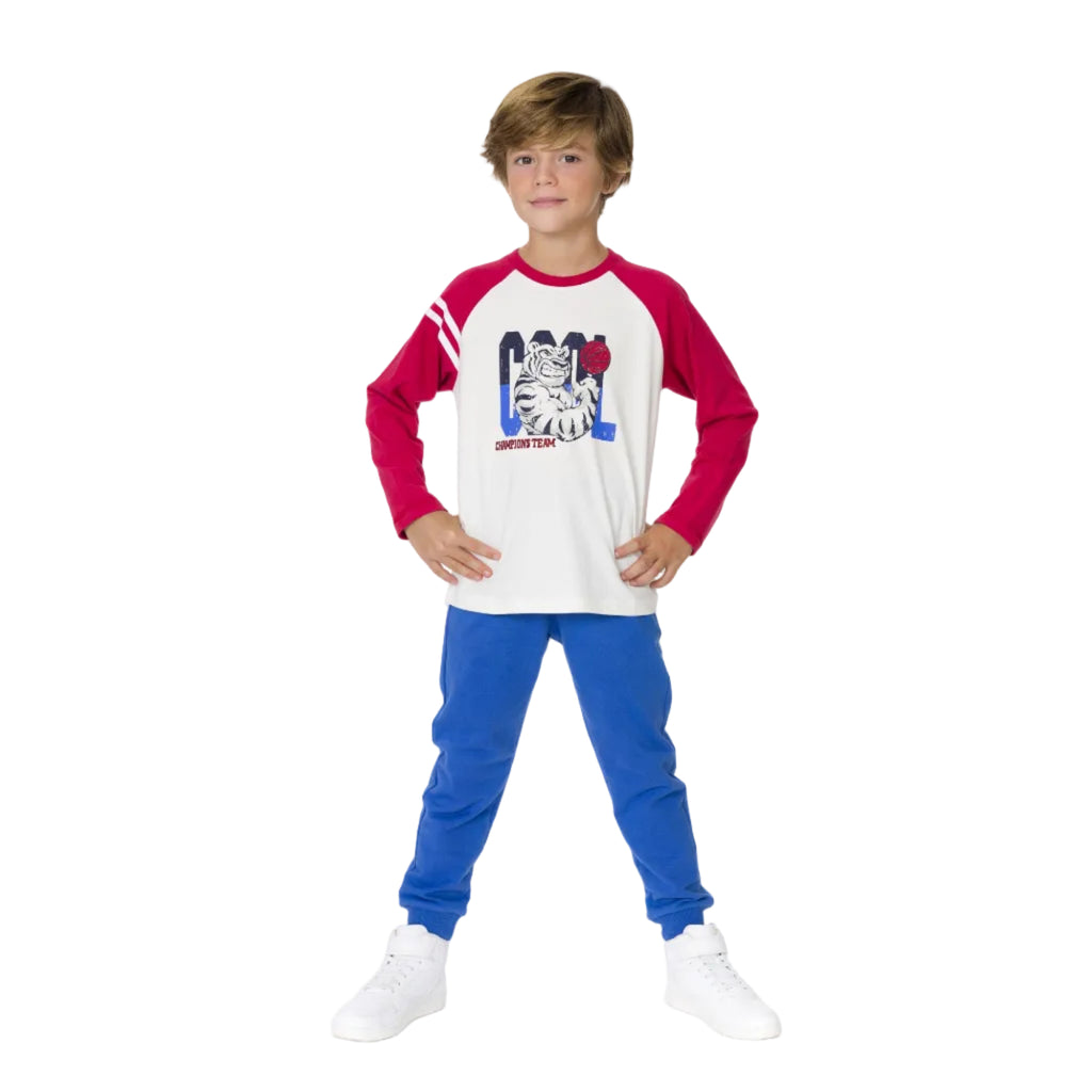 Pantalón de NIÑO azul algodón Charanga
