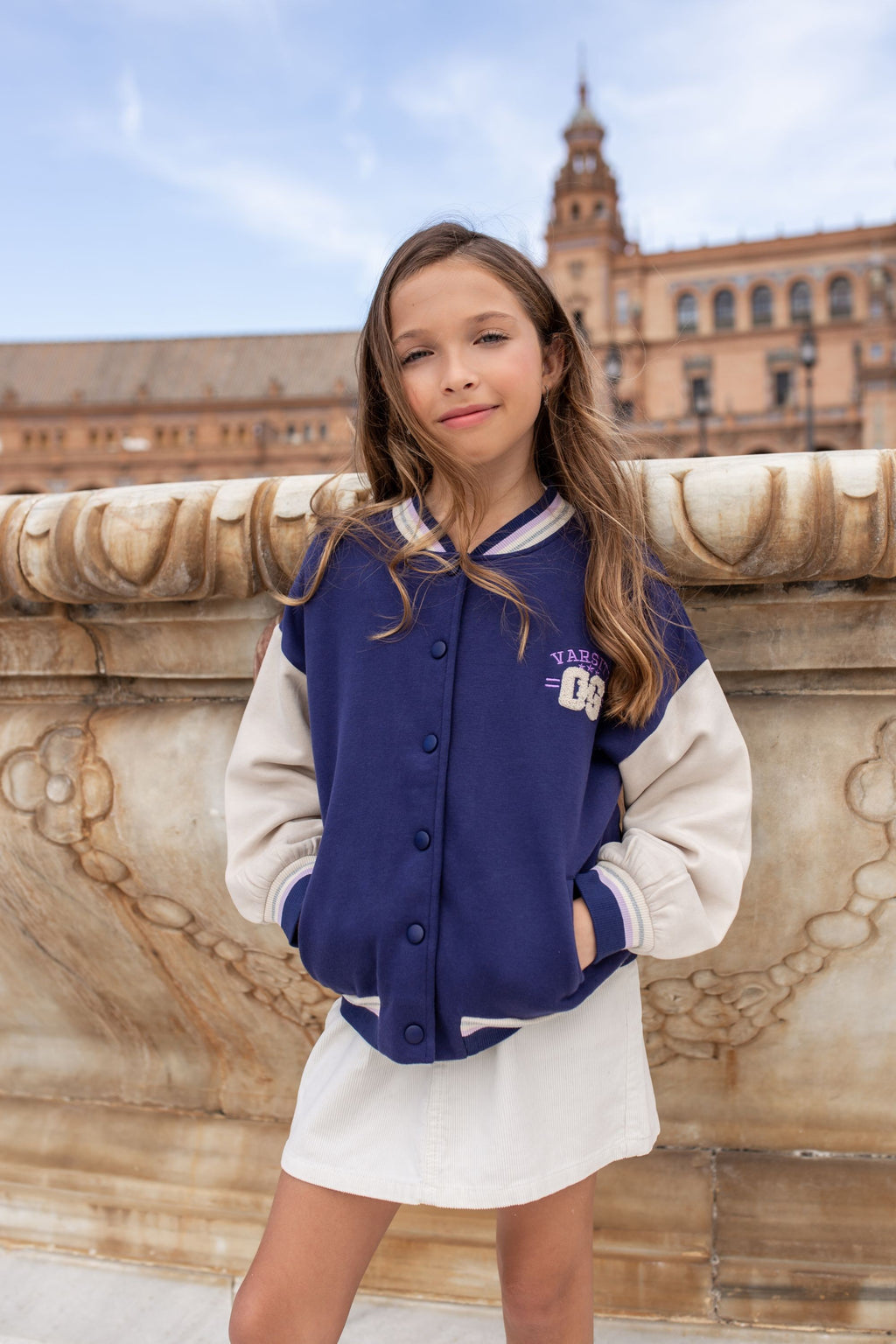 Sudadera abierta de niña Charanga